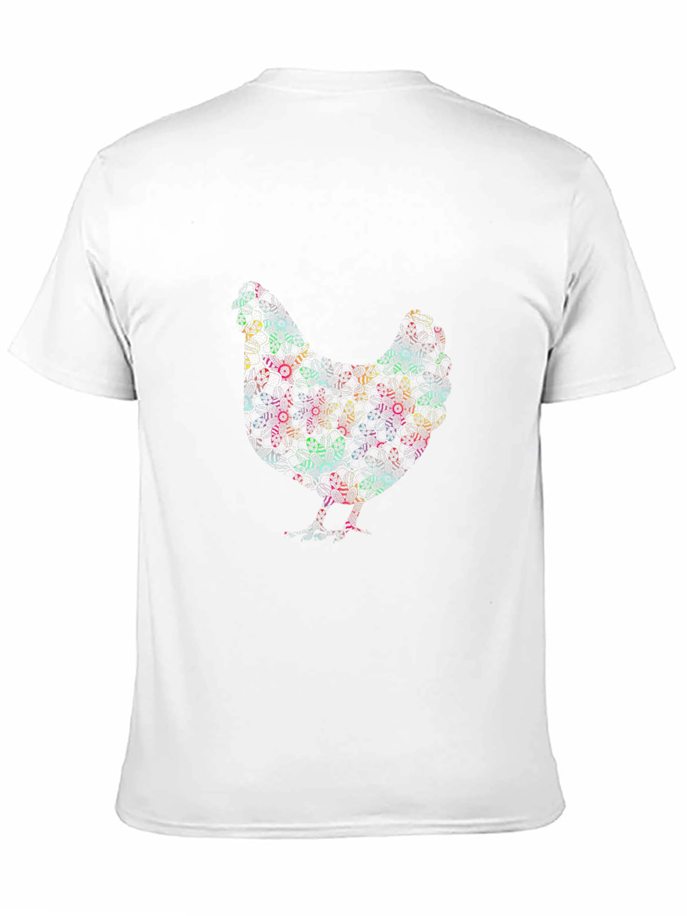 Abstract Chicken Graphic T-Shirt