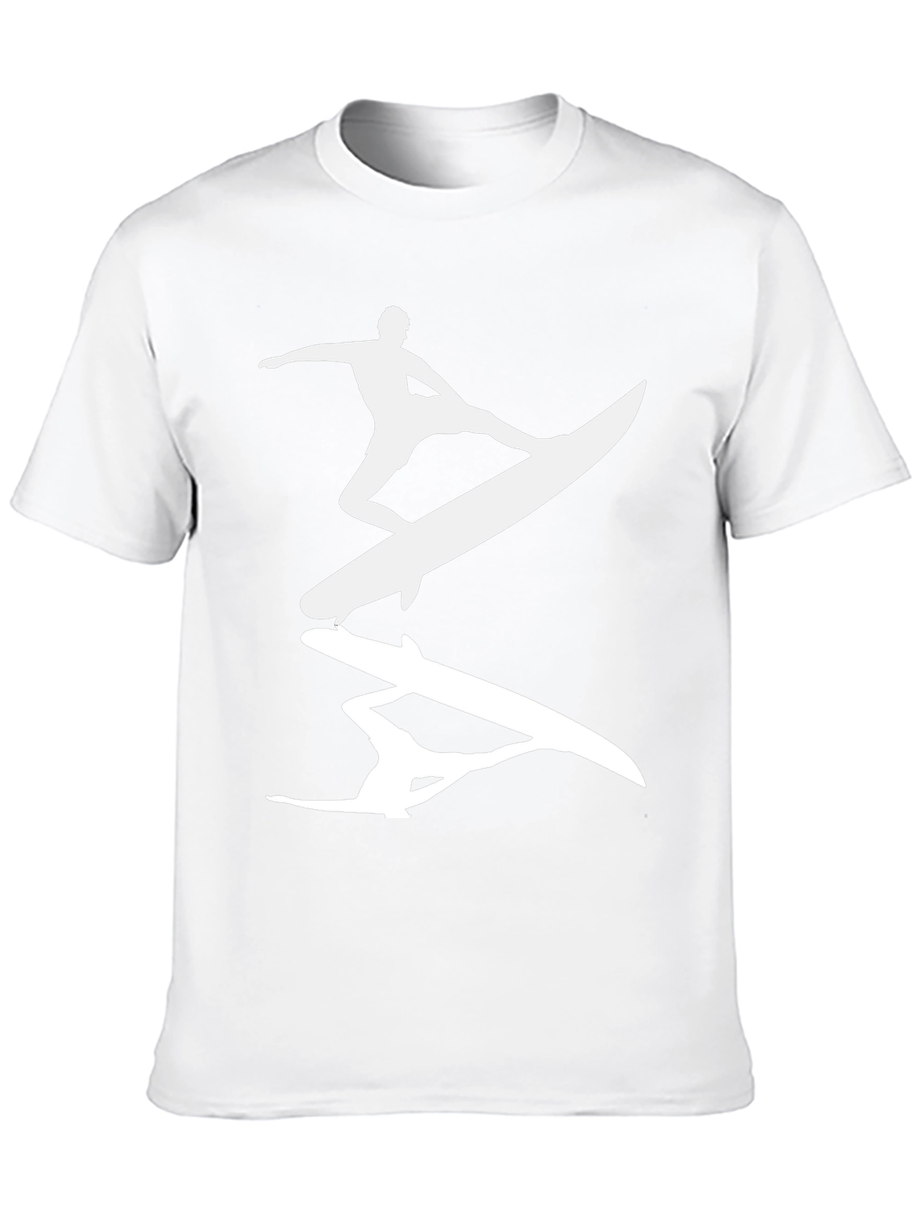 Surfer Silhouette Graphic Tee - Mens Black T-Shirt