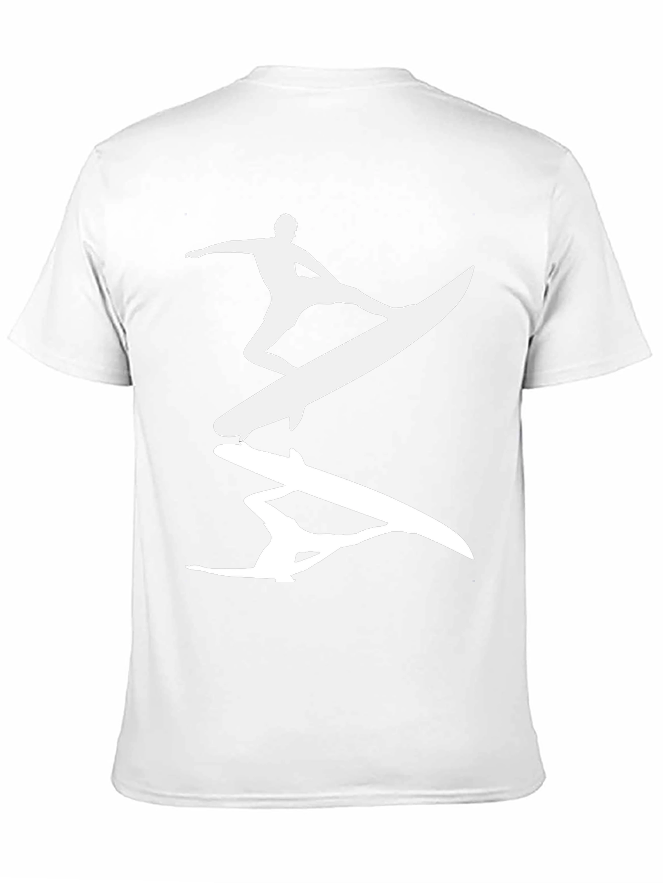 Surfer Silhouette Graphic Tee - Mens Black T-Shirt