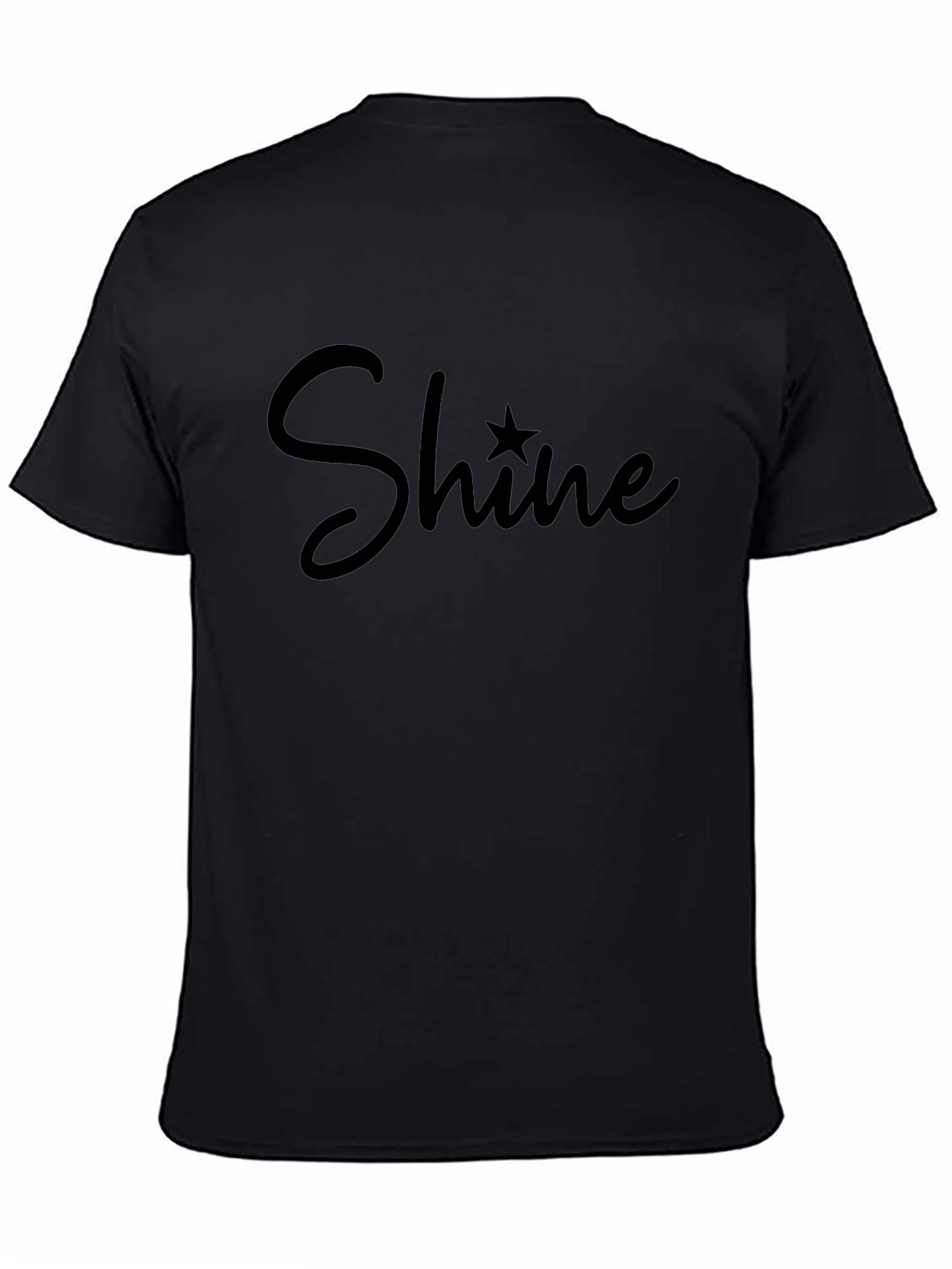 Shine Graphic Tee - Stylish Black T-Shirt