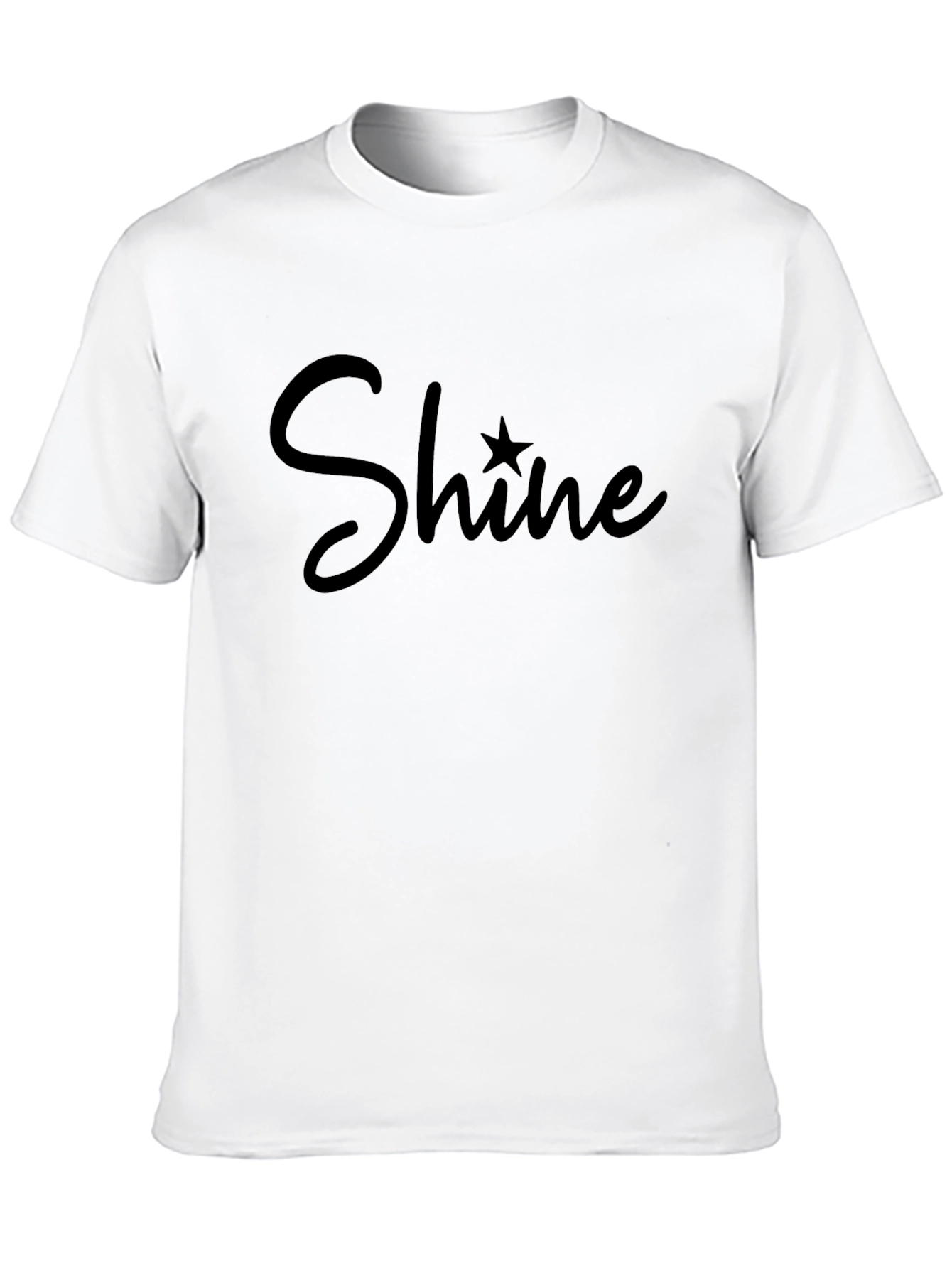 Shine Graphic Tee - Stylish Black T-Shirt