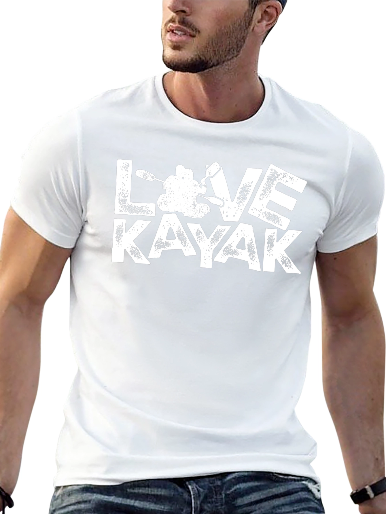 Love Kayak Black T-Shirt
