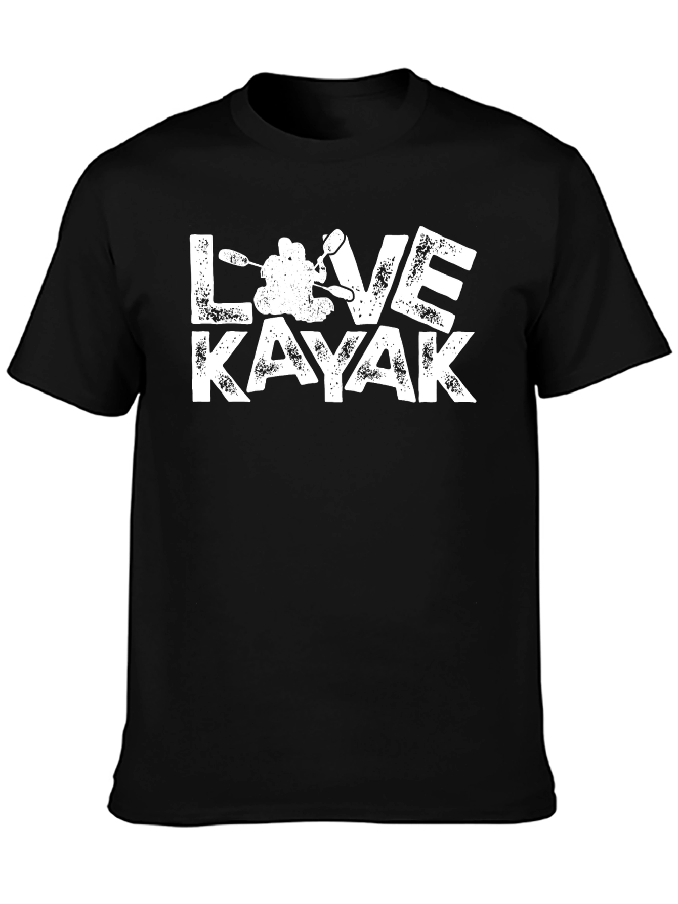 Love Kayak Black T-Shirt