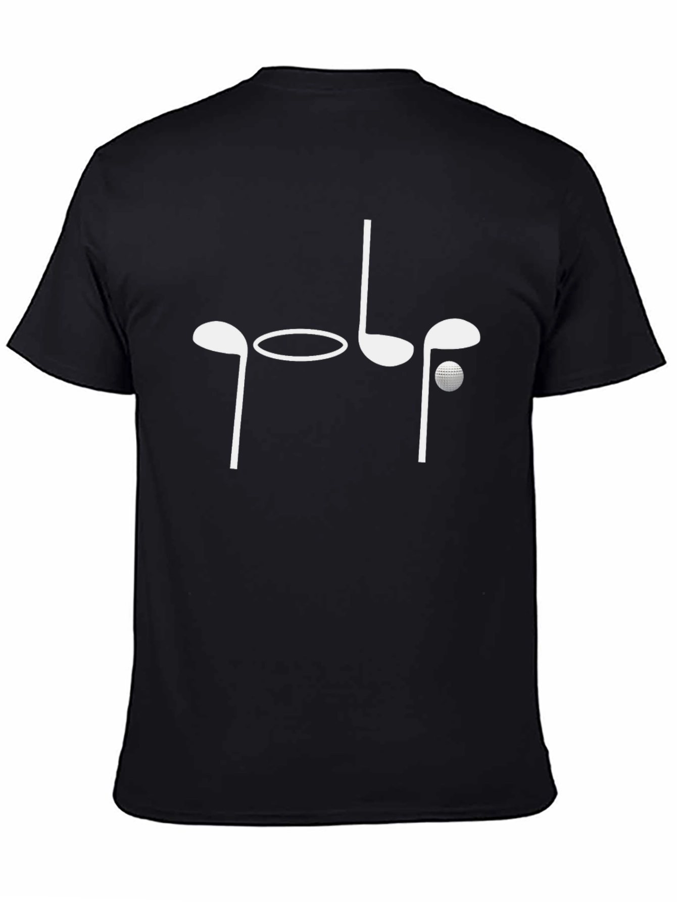 Golf Tee Shirt - Golf Clubs and Ball Design