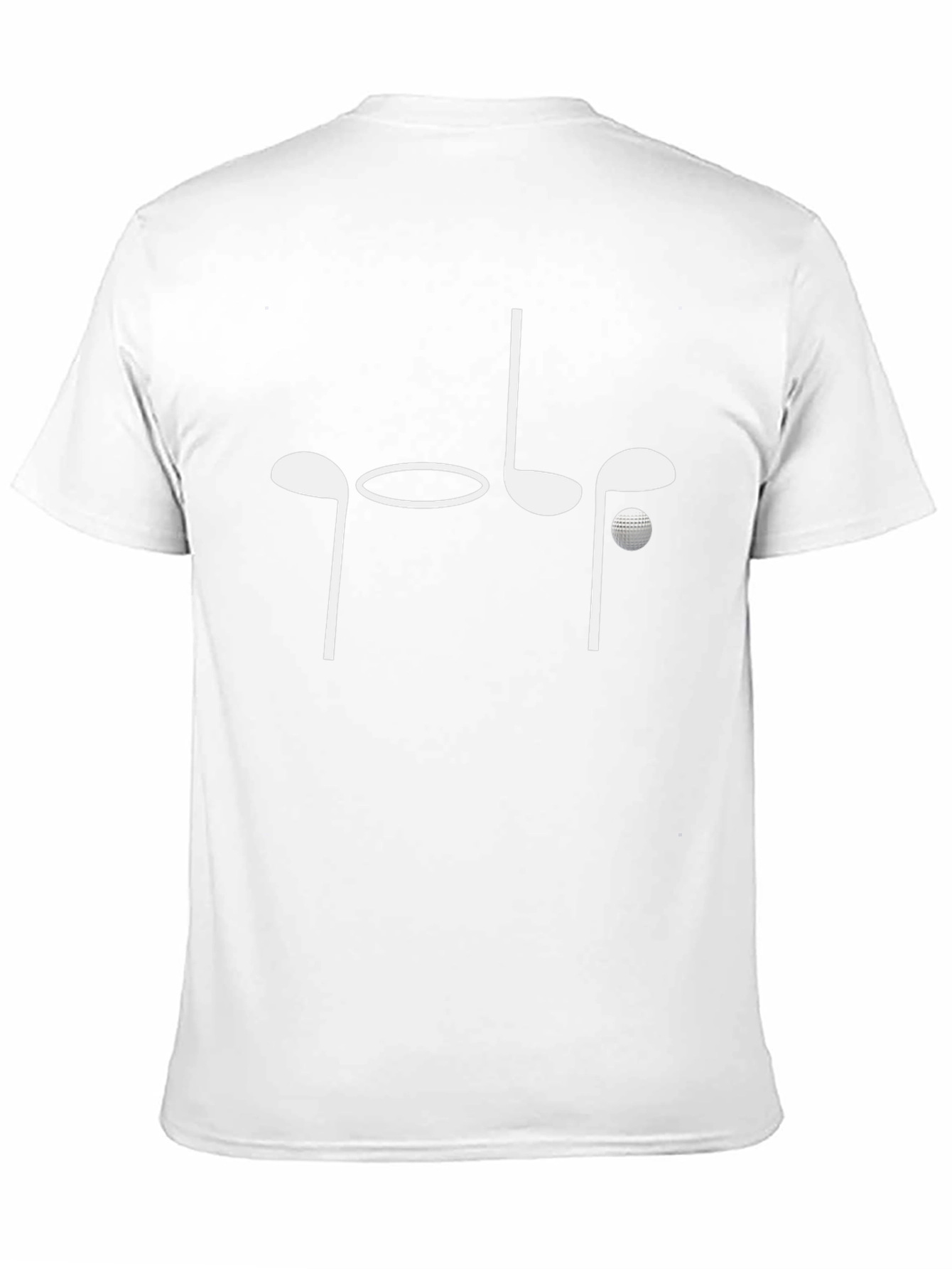 Golf Tee Shirt - Golf Clubs and Ball Design
