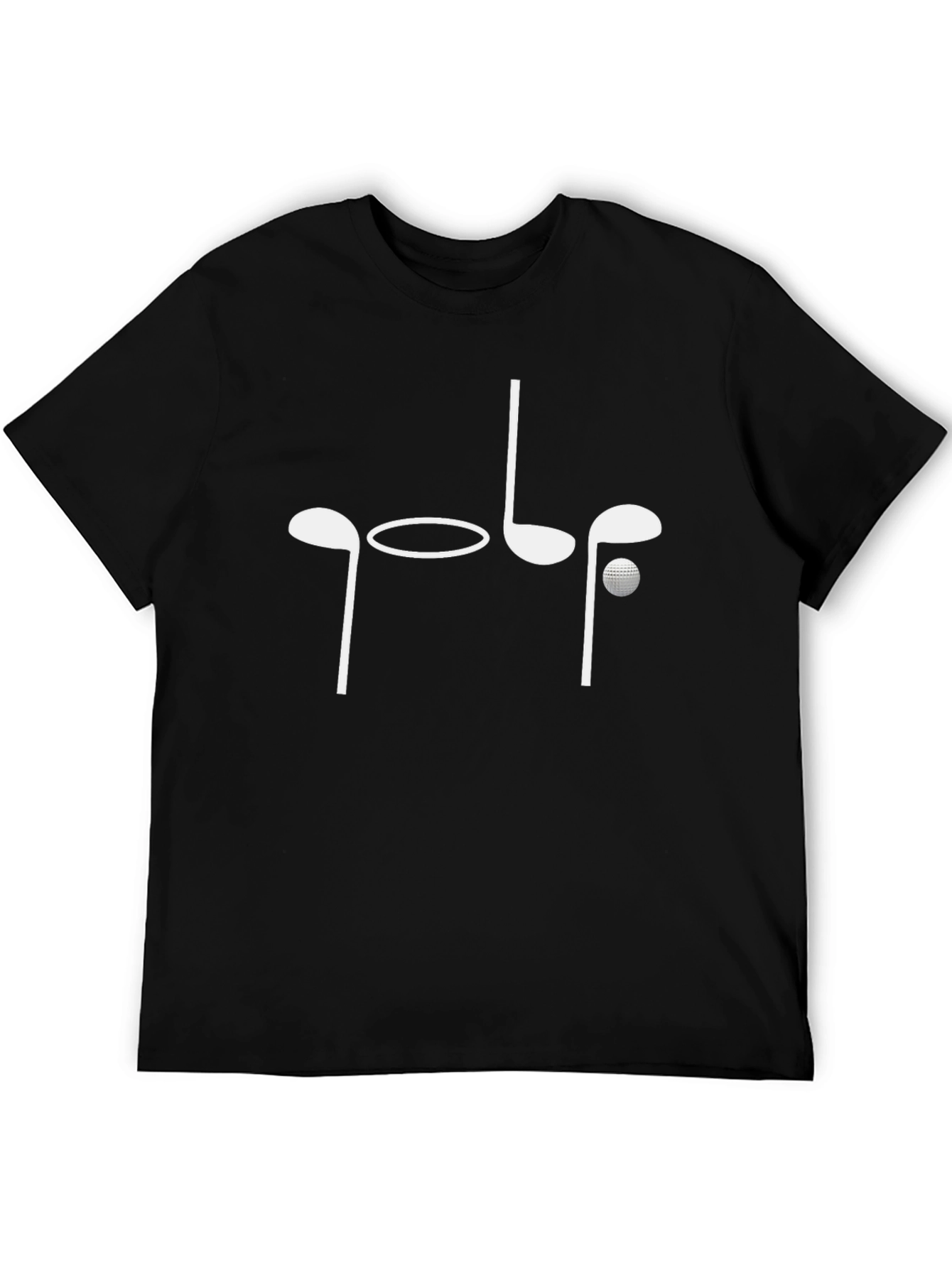 Golf Tee Shirt - Golf Clubs and Ball Design