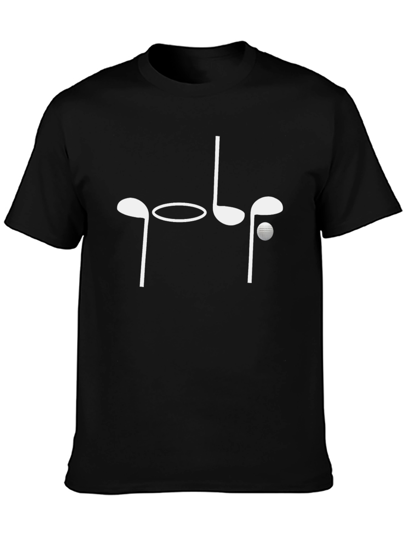 Golf Tee Shirt - Golf Clubs and Ball Design
