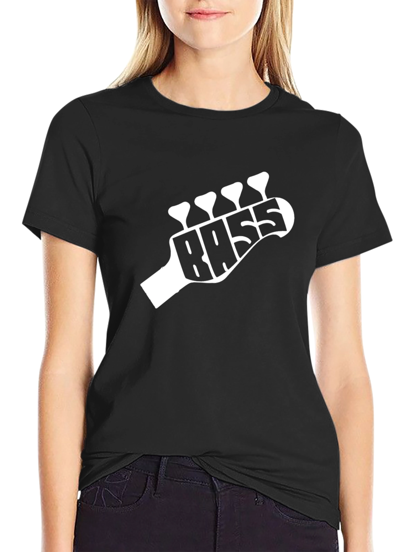 Bass Guitar Headstock T-Shirt - Musician Tee