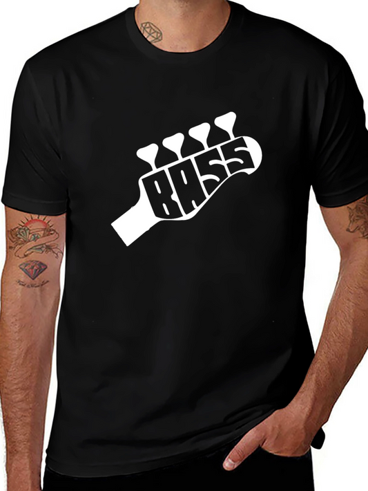 Bass Guitar Headstock T-Shirt - Musician Tee