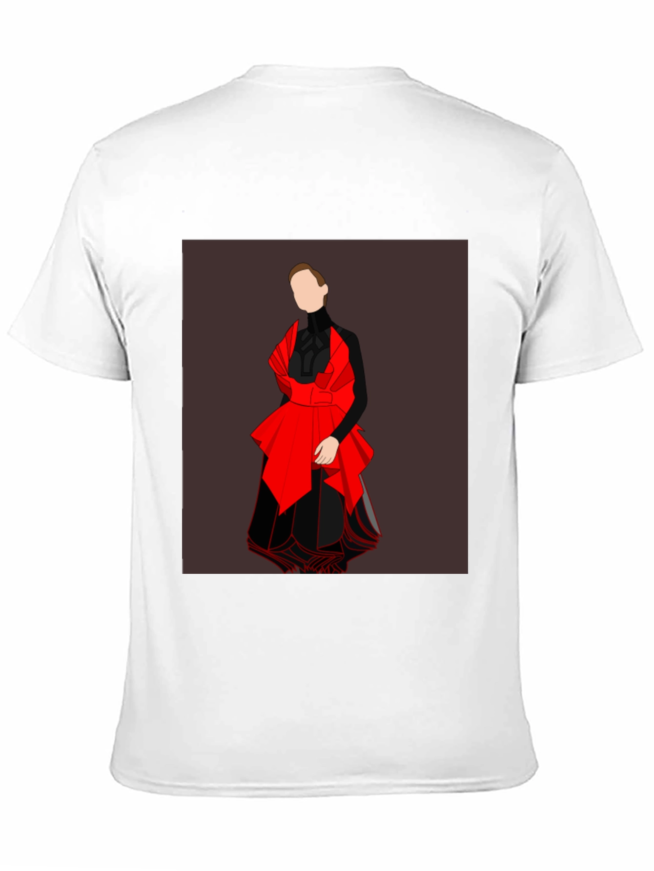 Graphic Tee: Abstract Red & Black Fashion Design