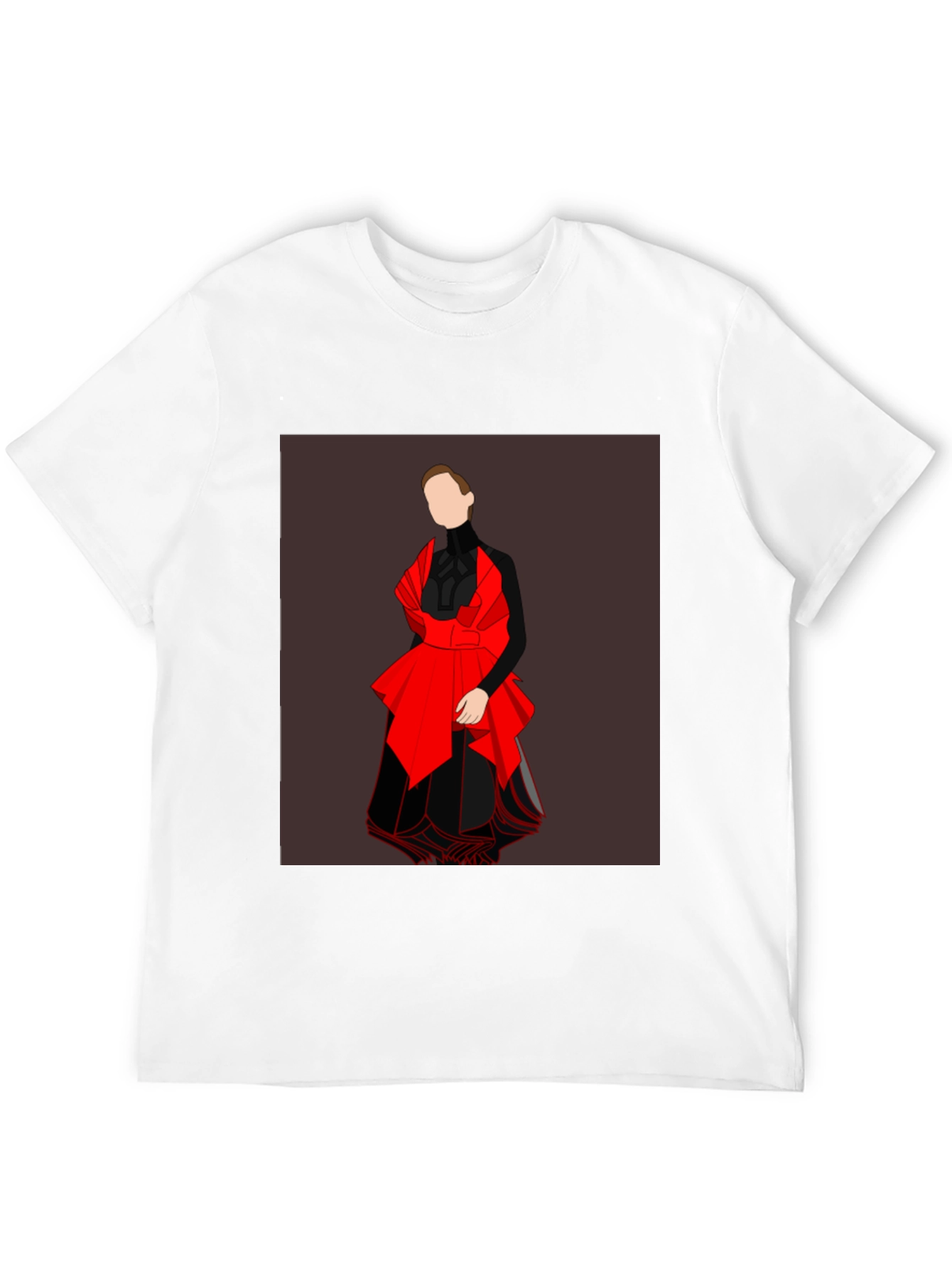 Graphic Tee: Abstract Red & Black Fashion Design
