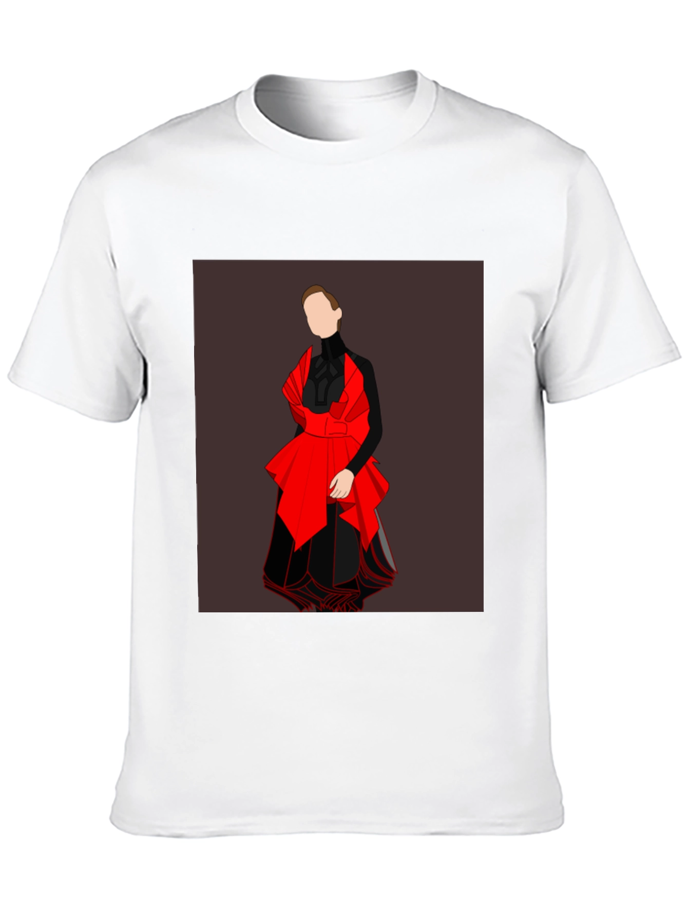 Graphic Tee: Abstract Red & Black Fashion Design