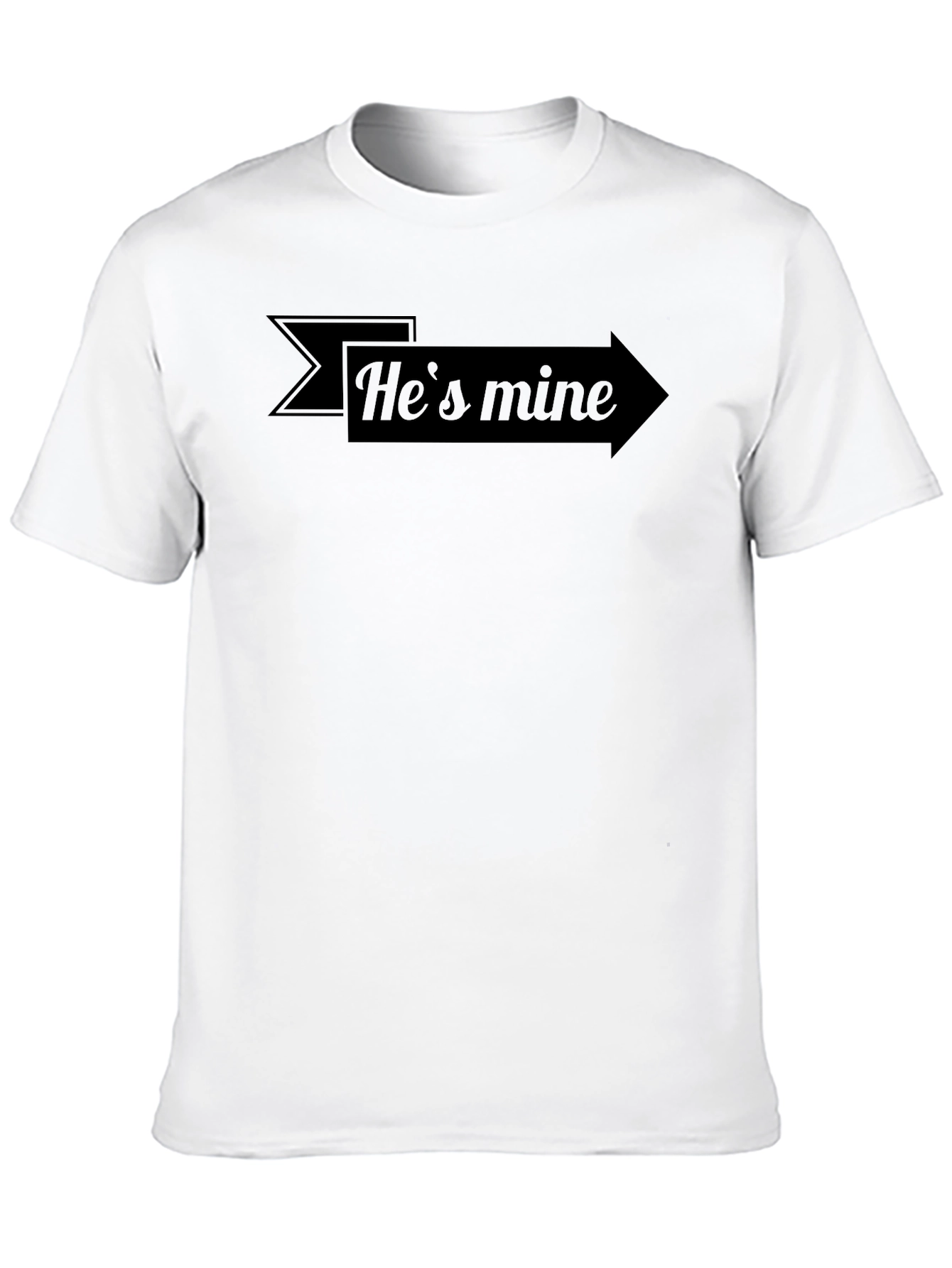 Hes Mine Arrow T-Shirt - Graphic Novelty Tee