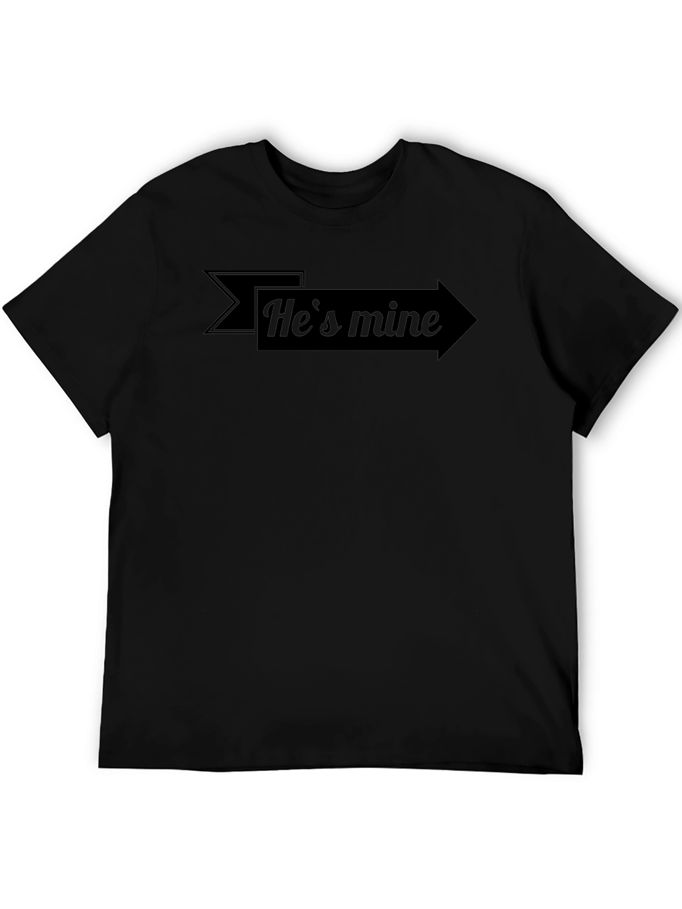 Hes Mine Arrow T-Shirt - Graphic Novelty Tee