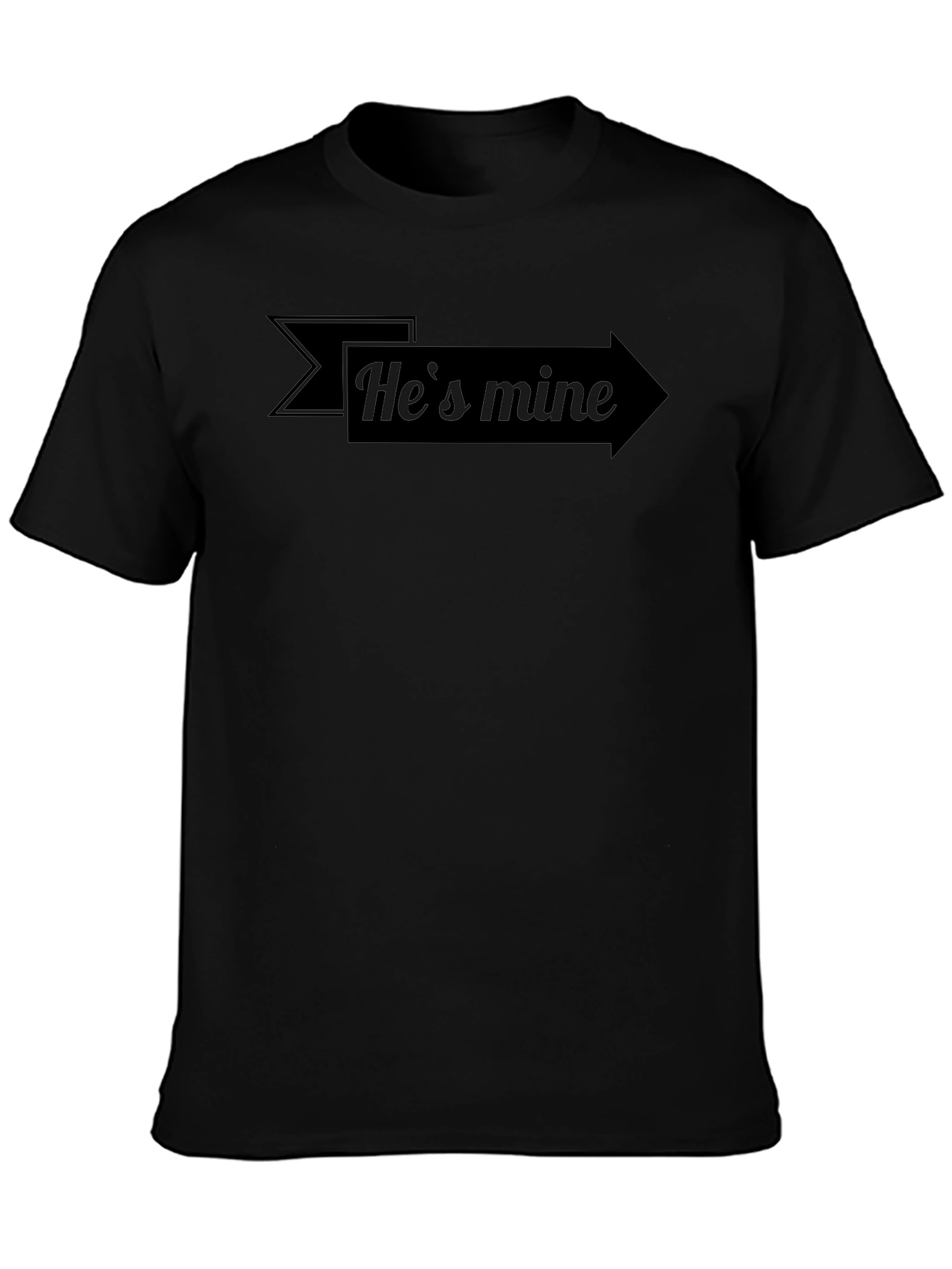 Hes Mine Arrow T-Shirt - Graphic Novelty Tee