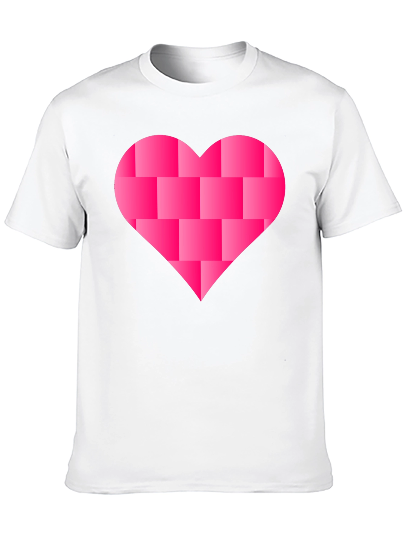 Heart Blocks Graphic Tee - Black Casual Shirt