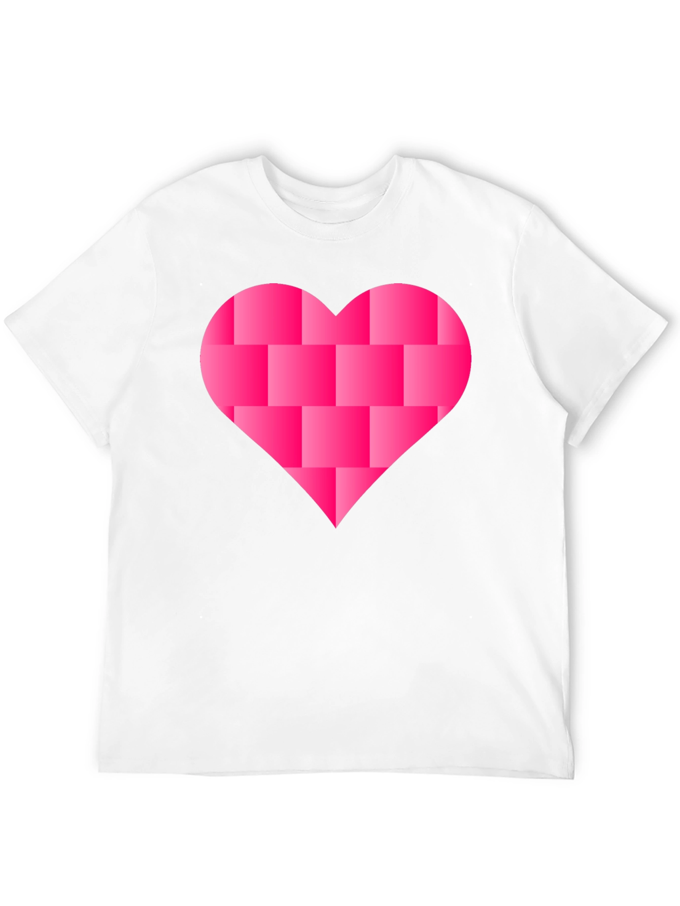 Heart Blocks Graphic Tee - Black Casual Shirt