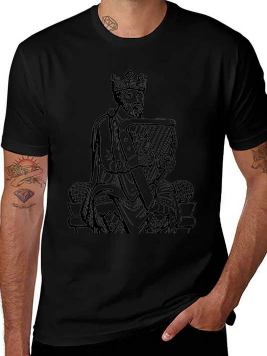 King Harpist Black T-Shirt