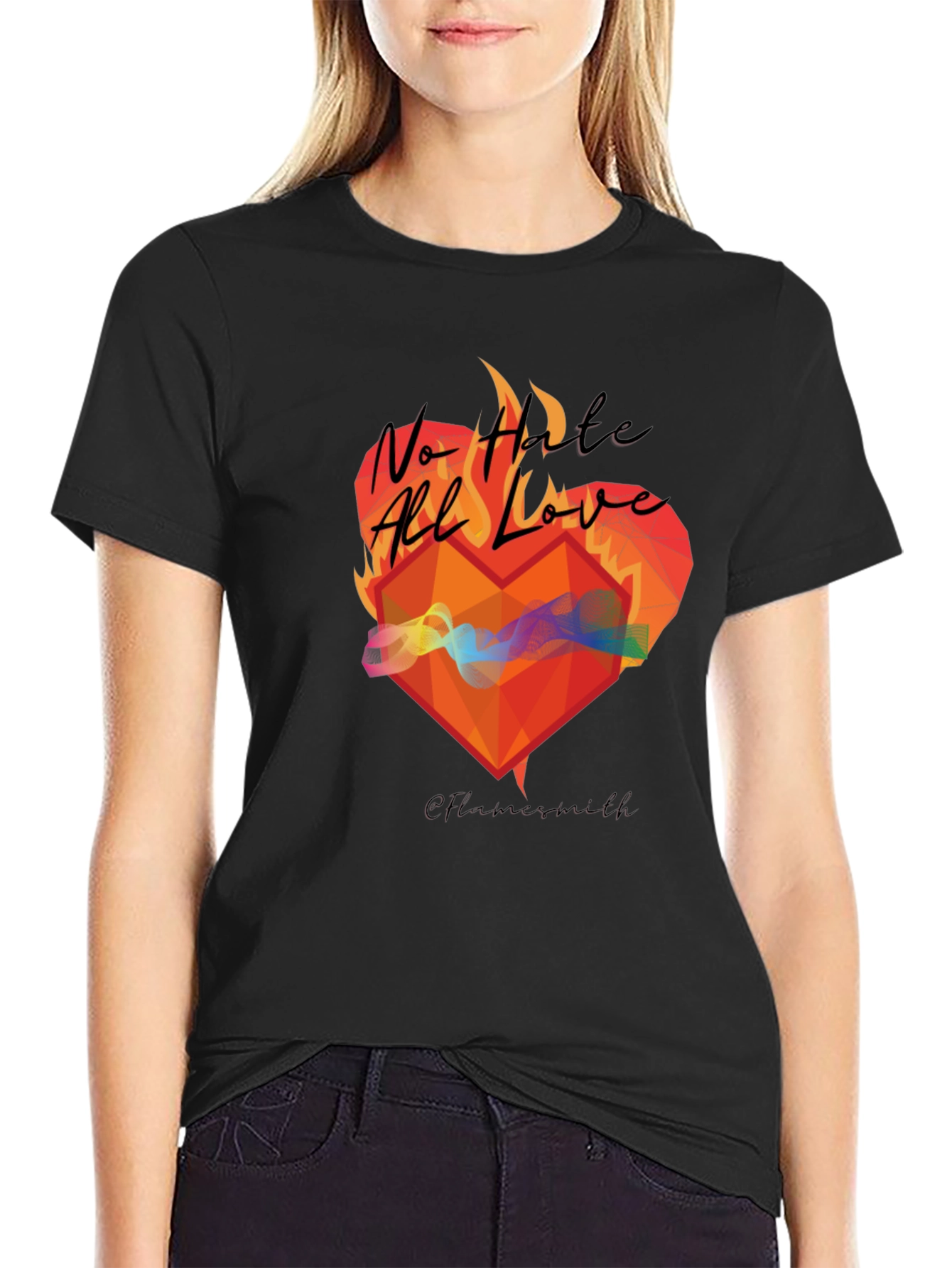No Hate All Love Graphic T-Shirt