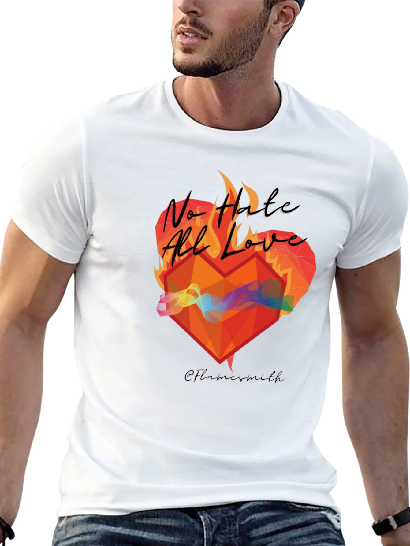 No Hate All Love Graphic T-Shirt