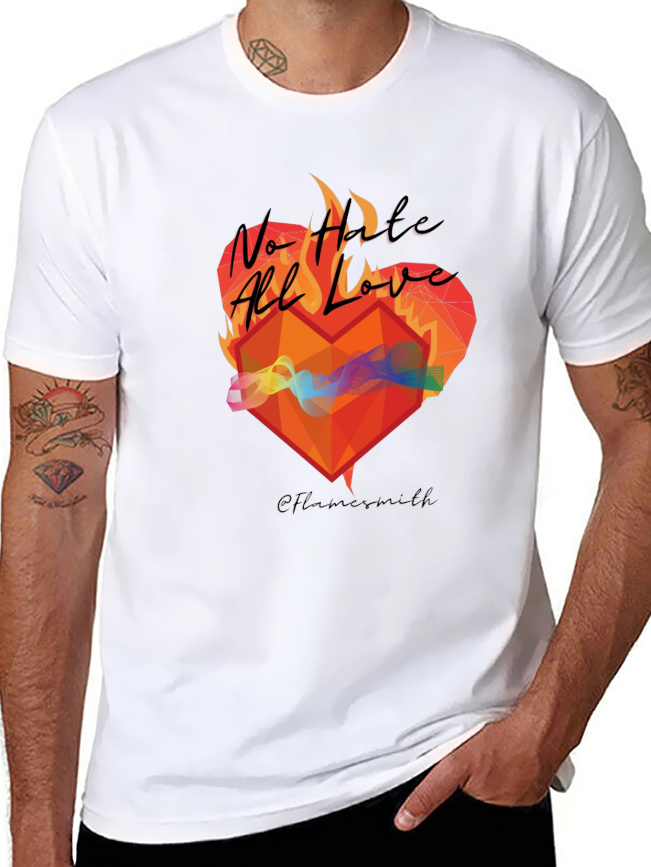 No Hate All Love Graphic T-Shirt
