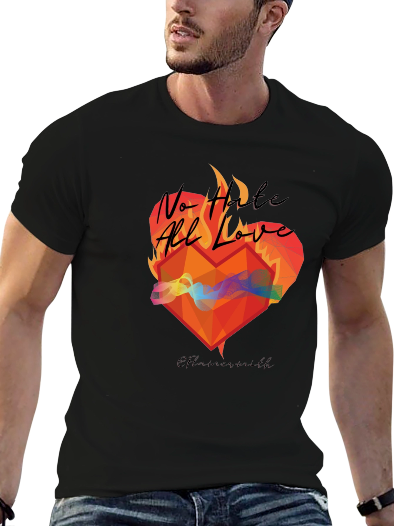 No Hate All Love Graphic T-Shirt