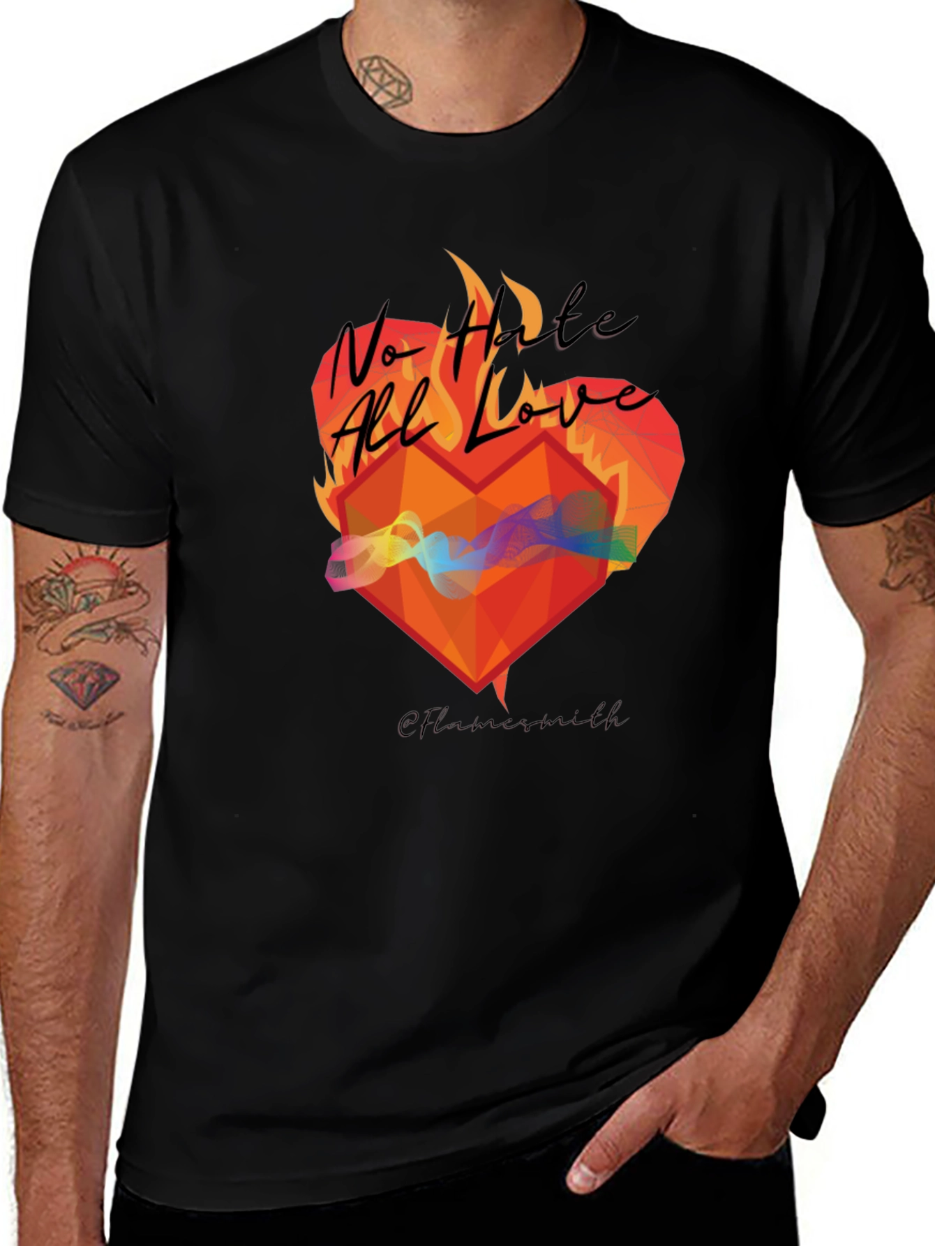 No Hate All Love Graphic T-Shirt