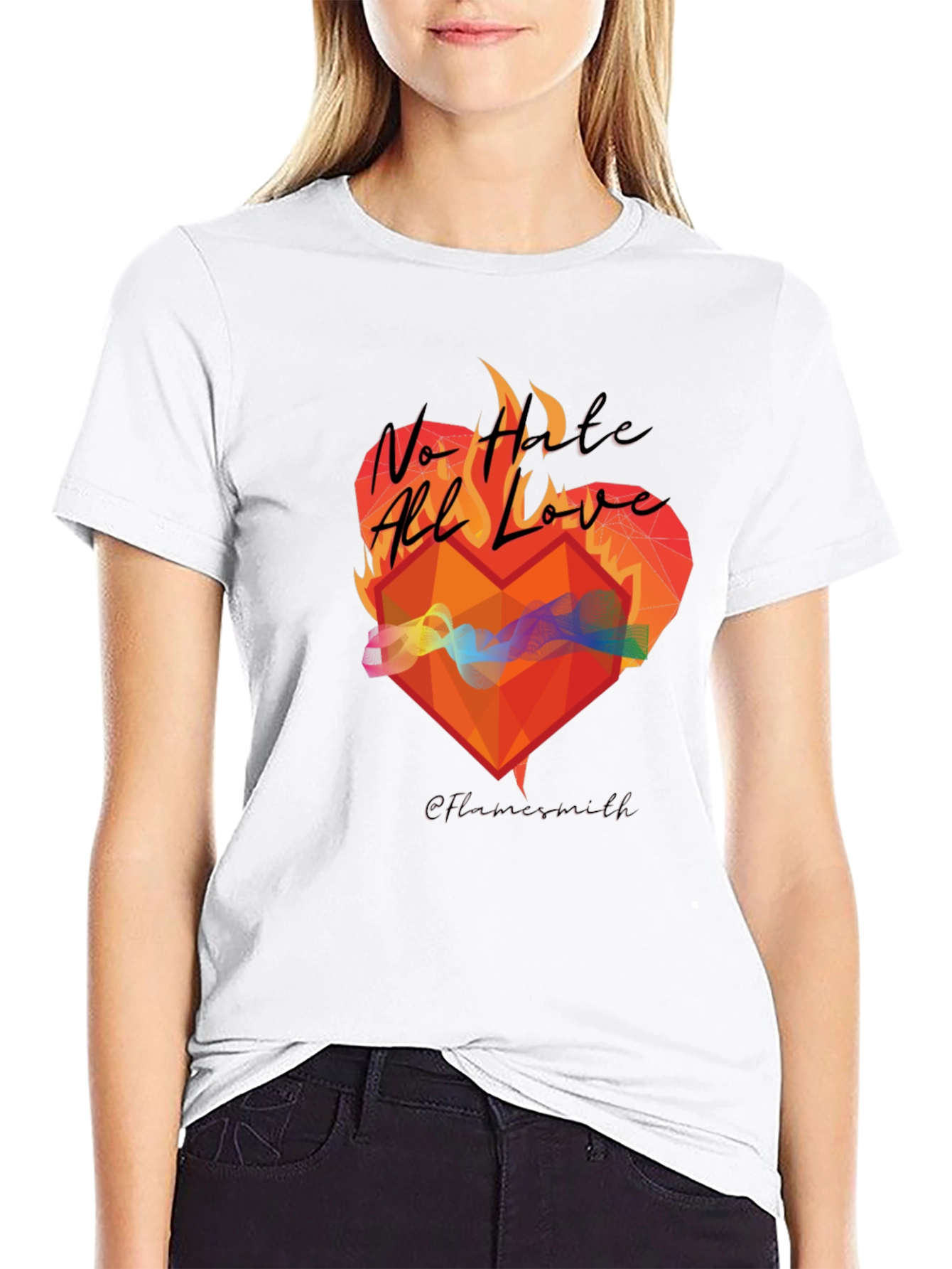 No Hate All Love Graphic T-Shirt