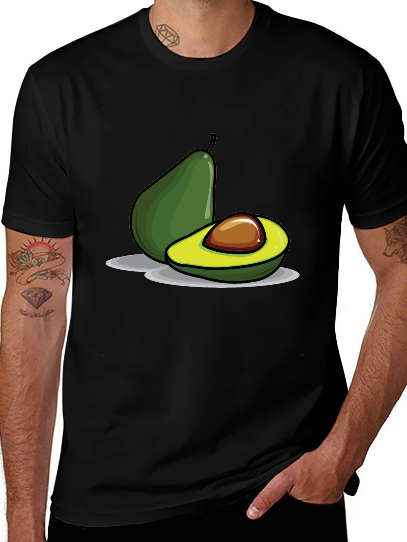 Avocado Graphic Print T-Shirt
