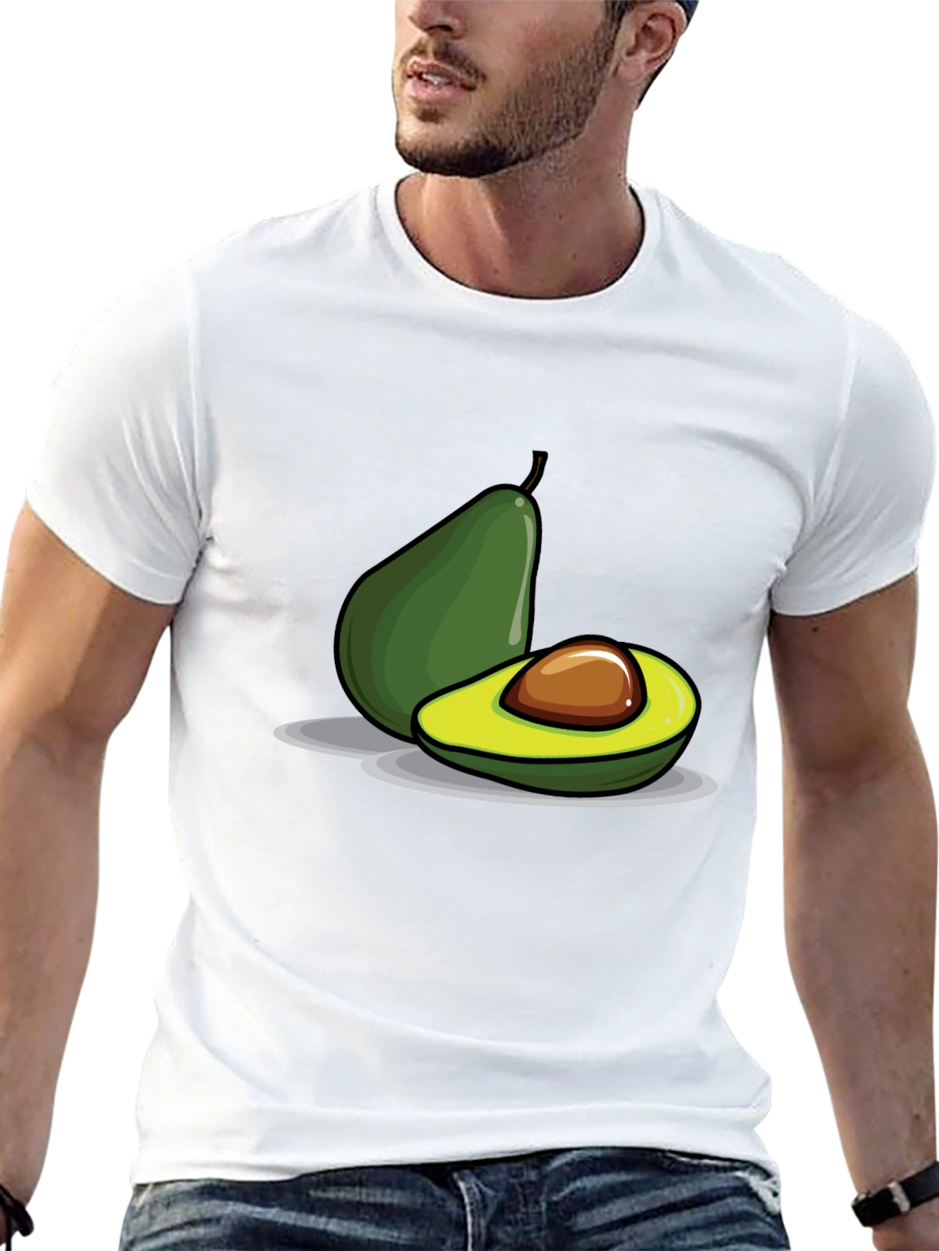 Avocado Graphic Print T-Shirt