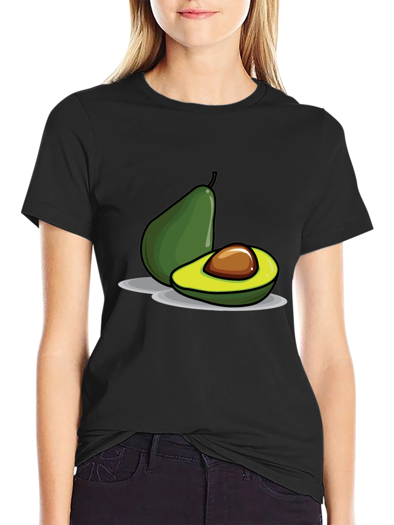 Avocado Graphic Print T-Shirt