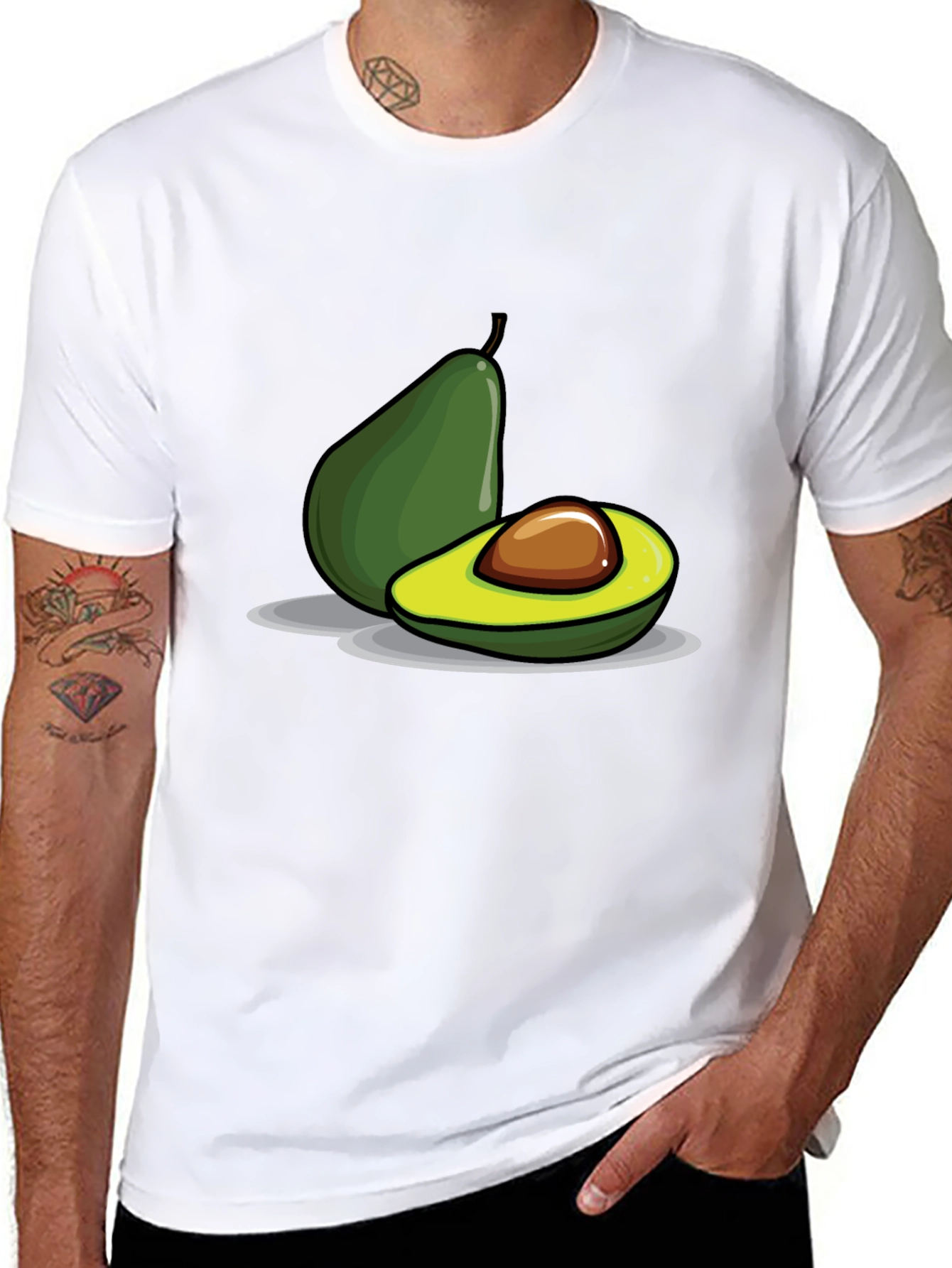 Avocado Graphic Print T-Shirt