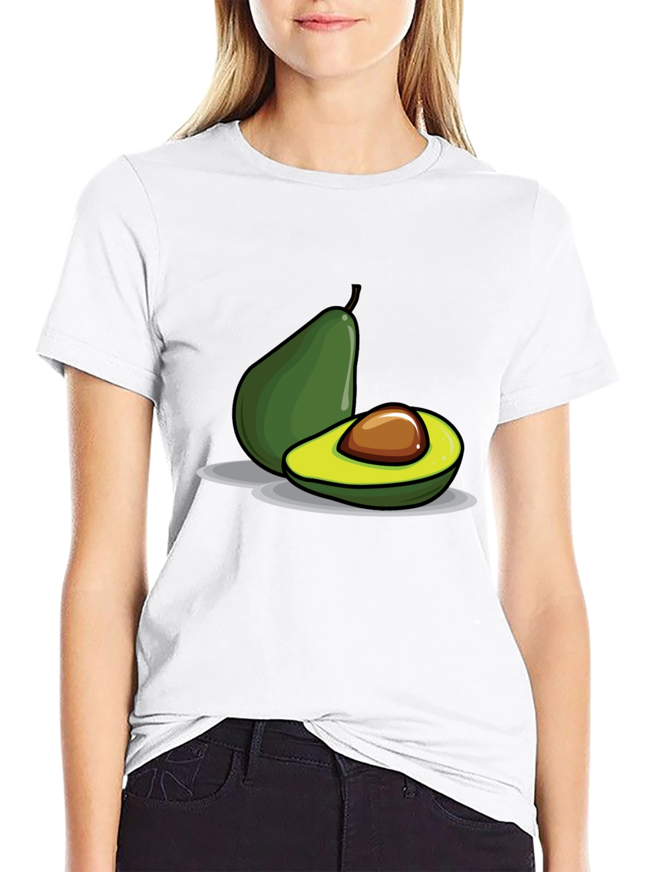 Avocado Graphic Print T-Shirt