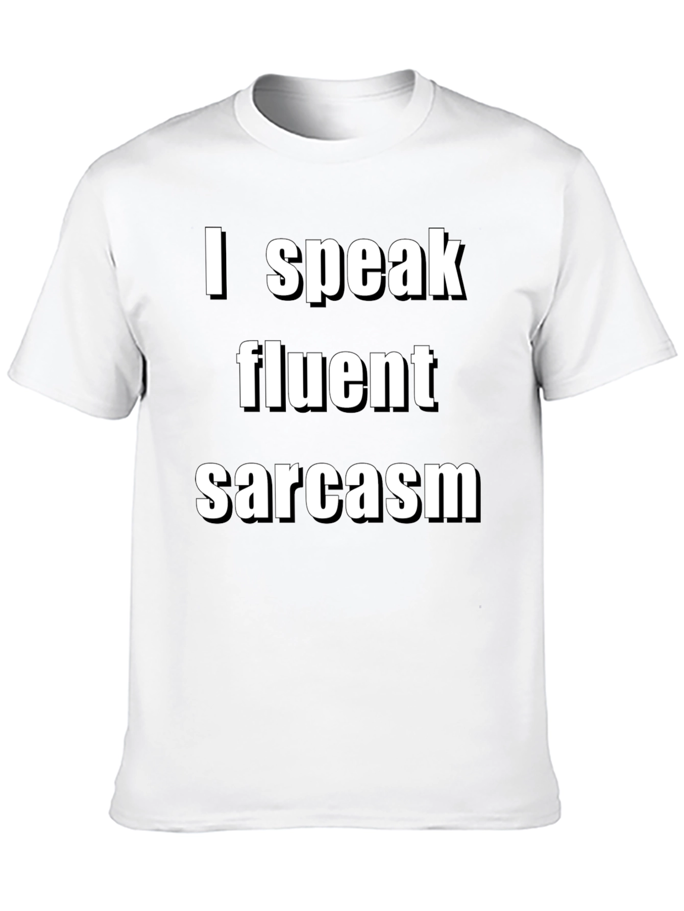 Fluent Sarcasm Graphic Tee - Unisex Black Shirt