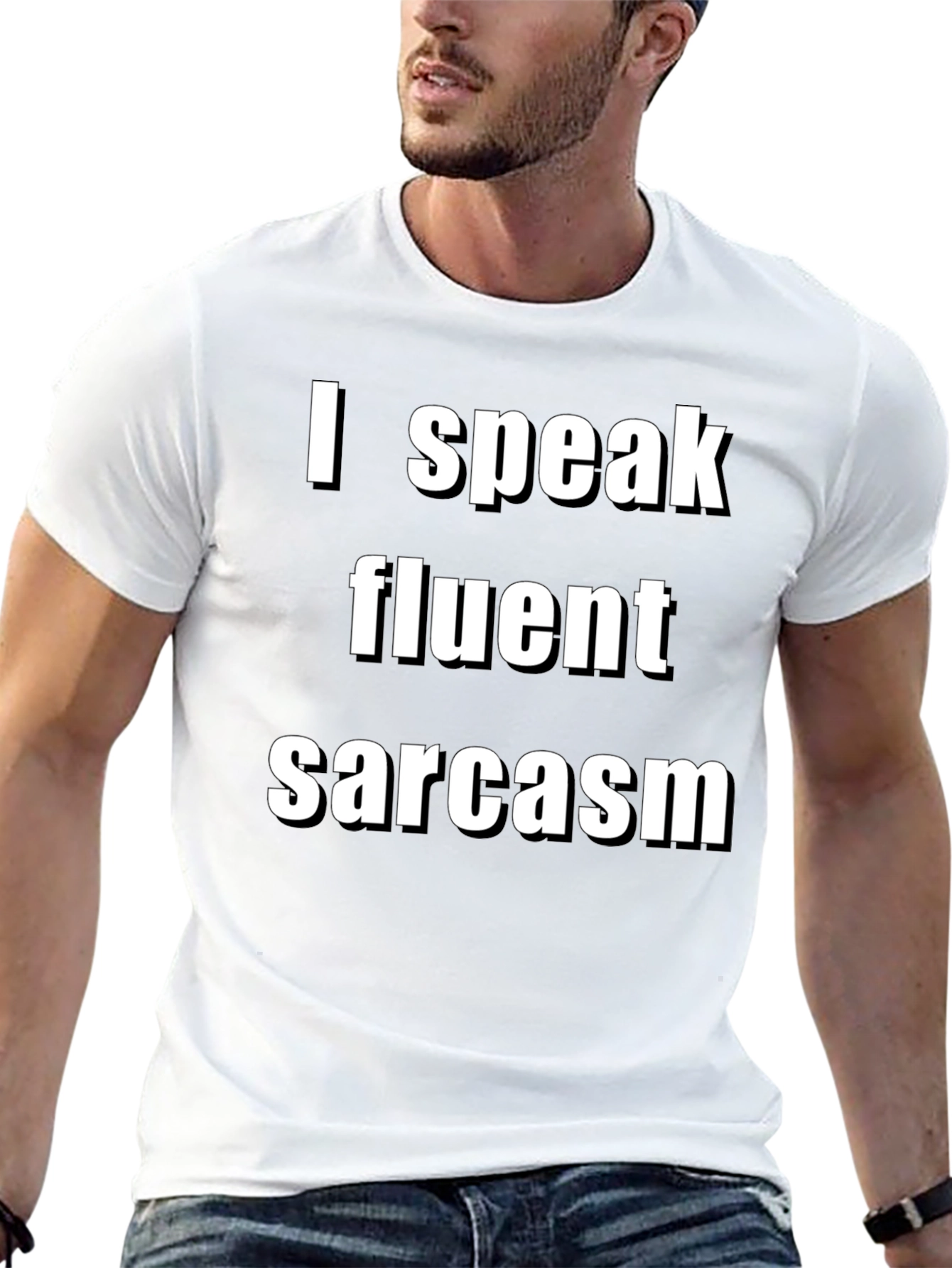 Fluent Sarcasm Graphic Tee - Unisex Black Shirt