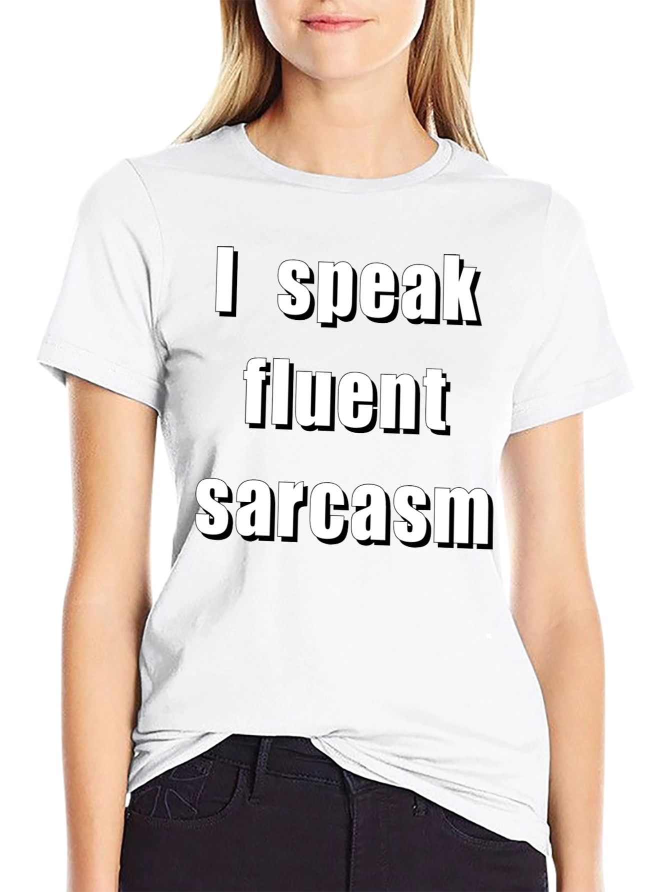 Fluent Sarcasm Graphic Tee - Unisex Black Shirt