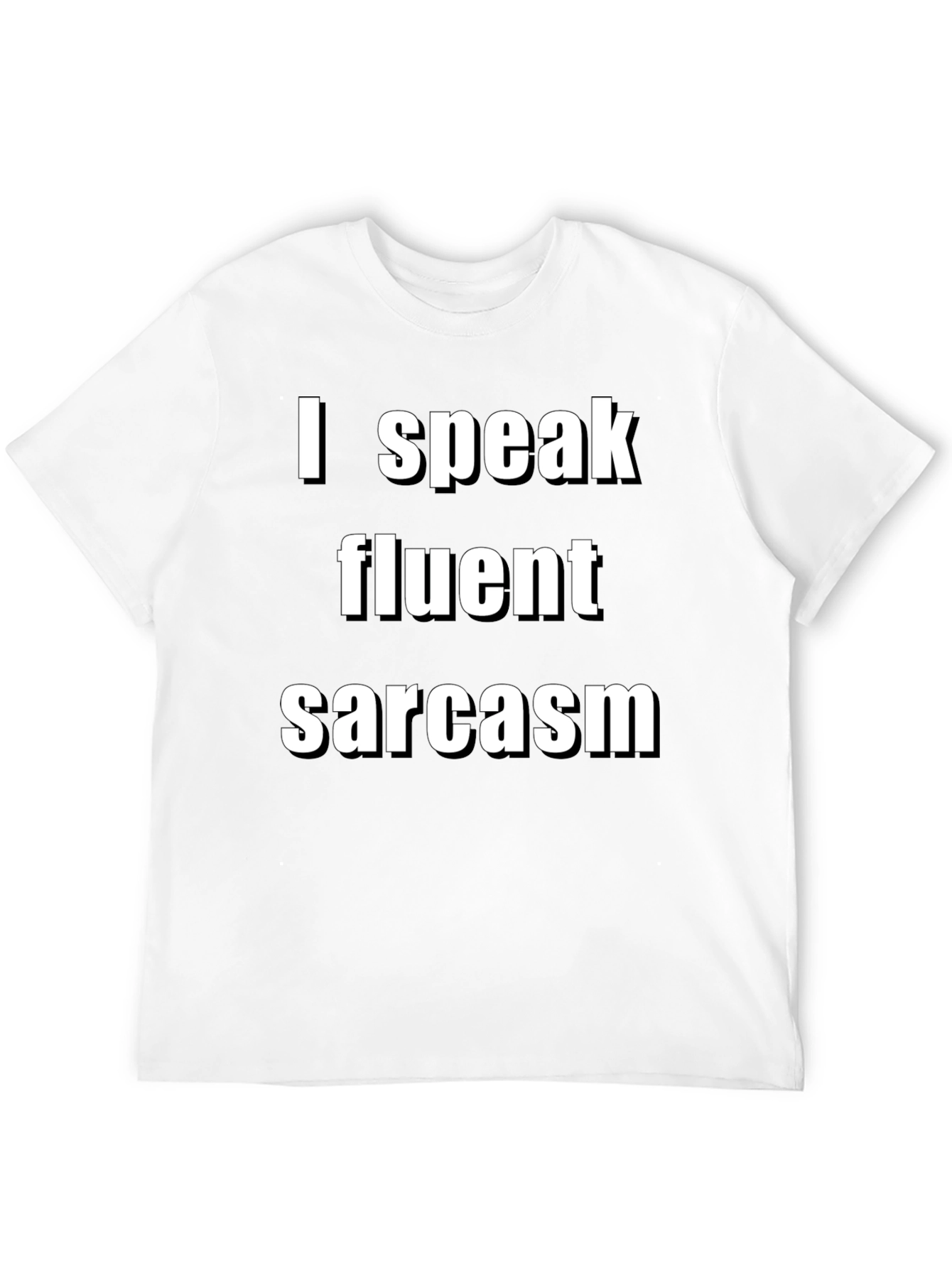 Fluent Sarcasm Graphic Tee - Unisex Black Shirt