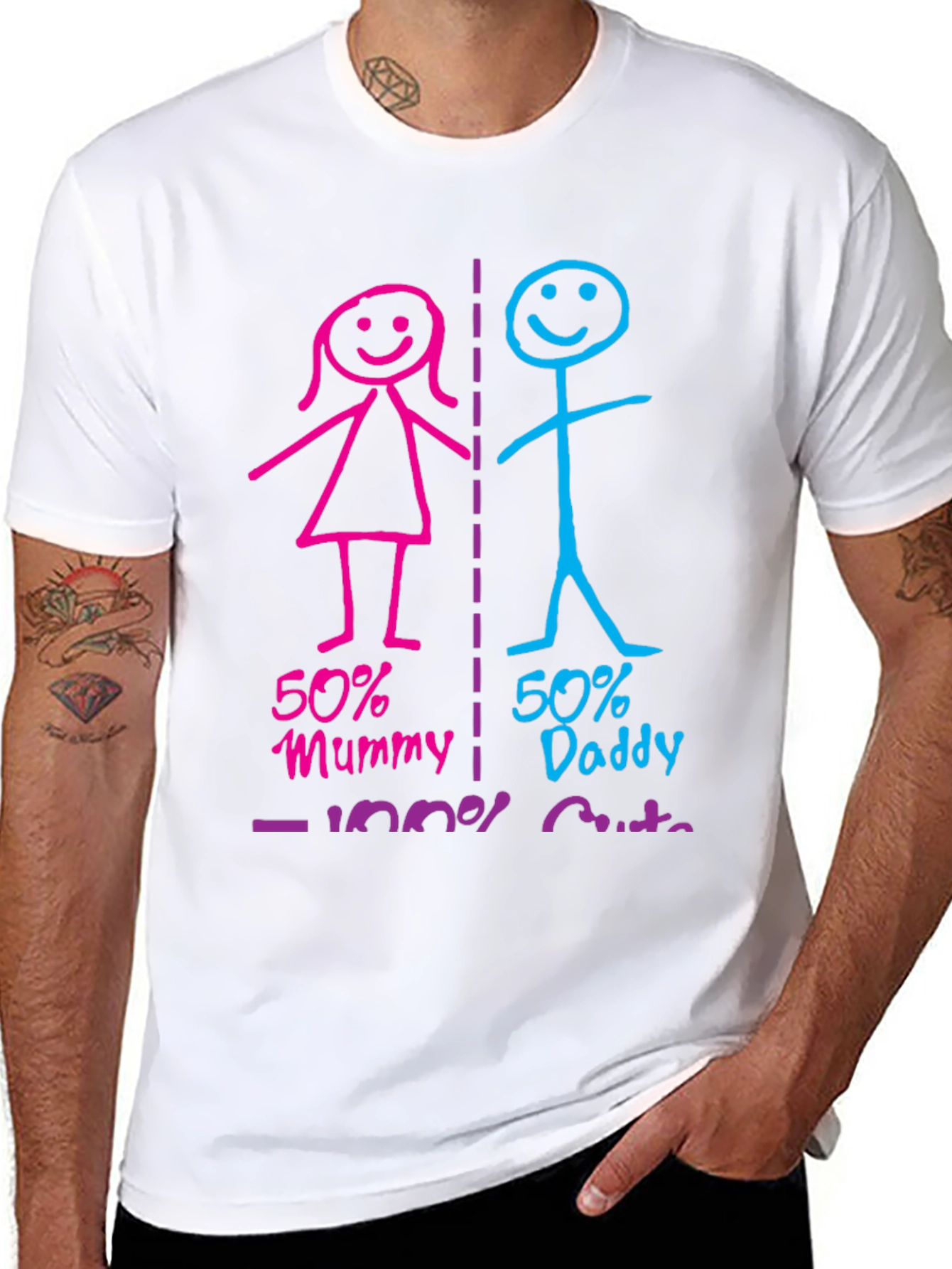 50% Mummy 50% Daddy 100% Cute T-Shirt