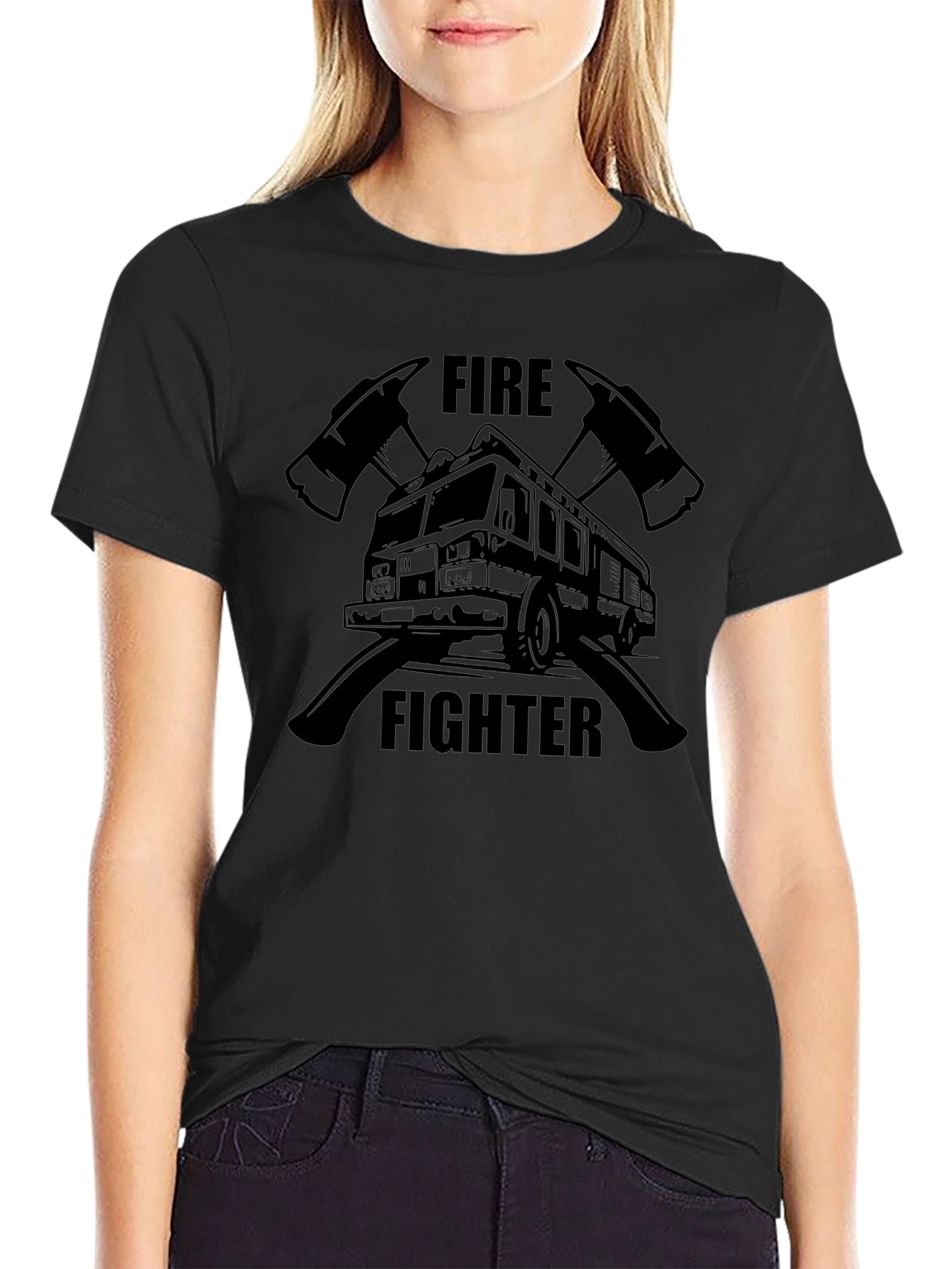 Firefighter Truck Graphic T-Shirt