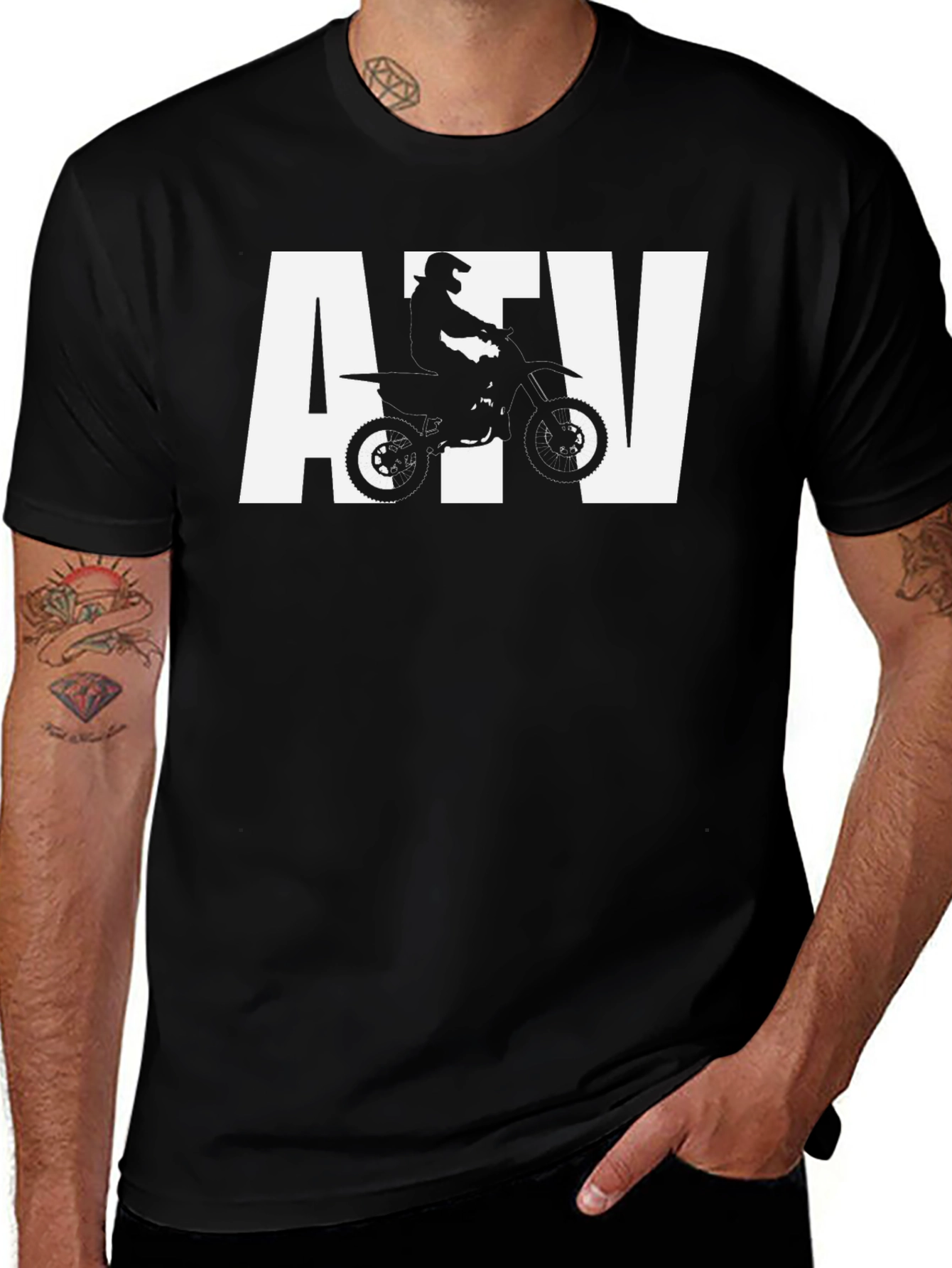 ATV Rider Graphic Tee - Dirt Bike Motocross T-Shirt