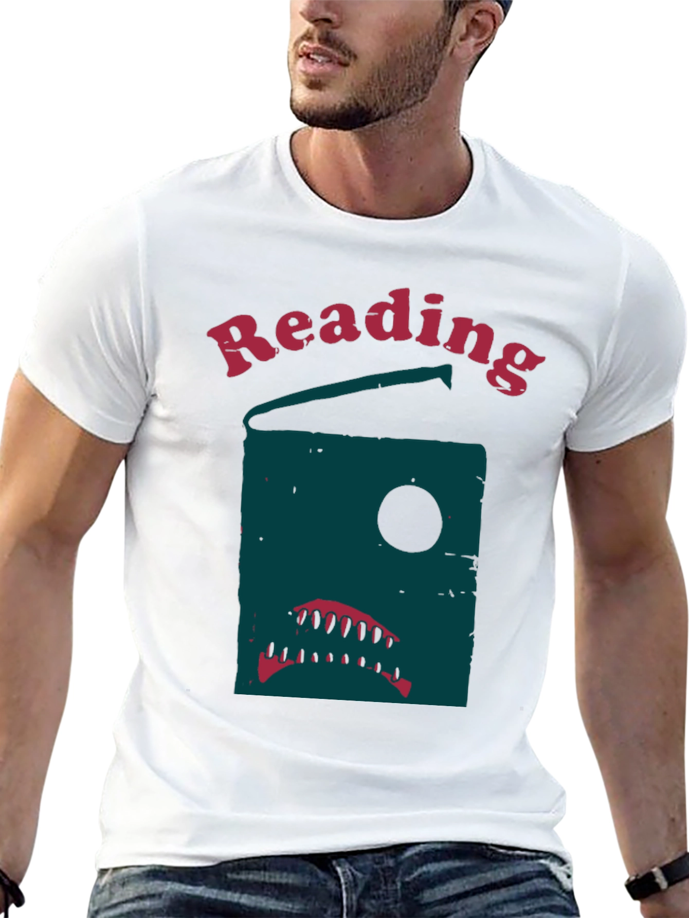 Reading Shark Graphic T-Shirt