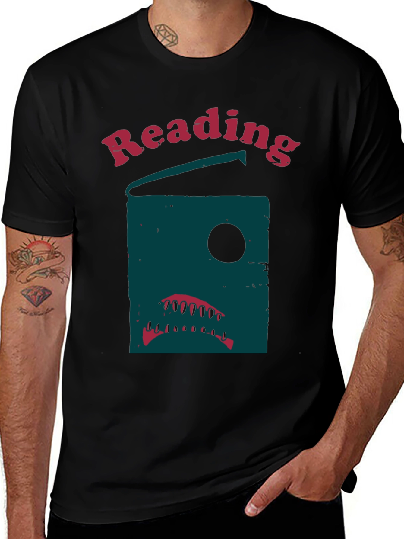 Reading Shark Graphic T-Shirt