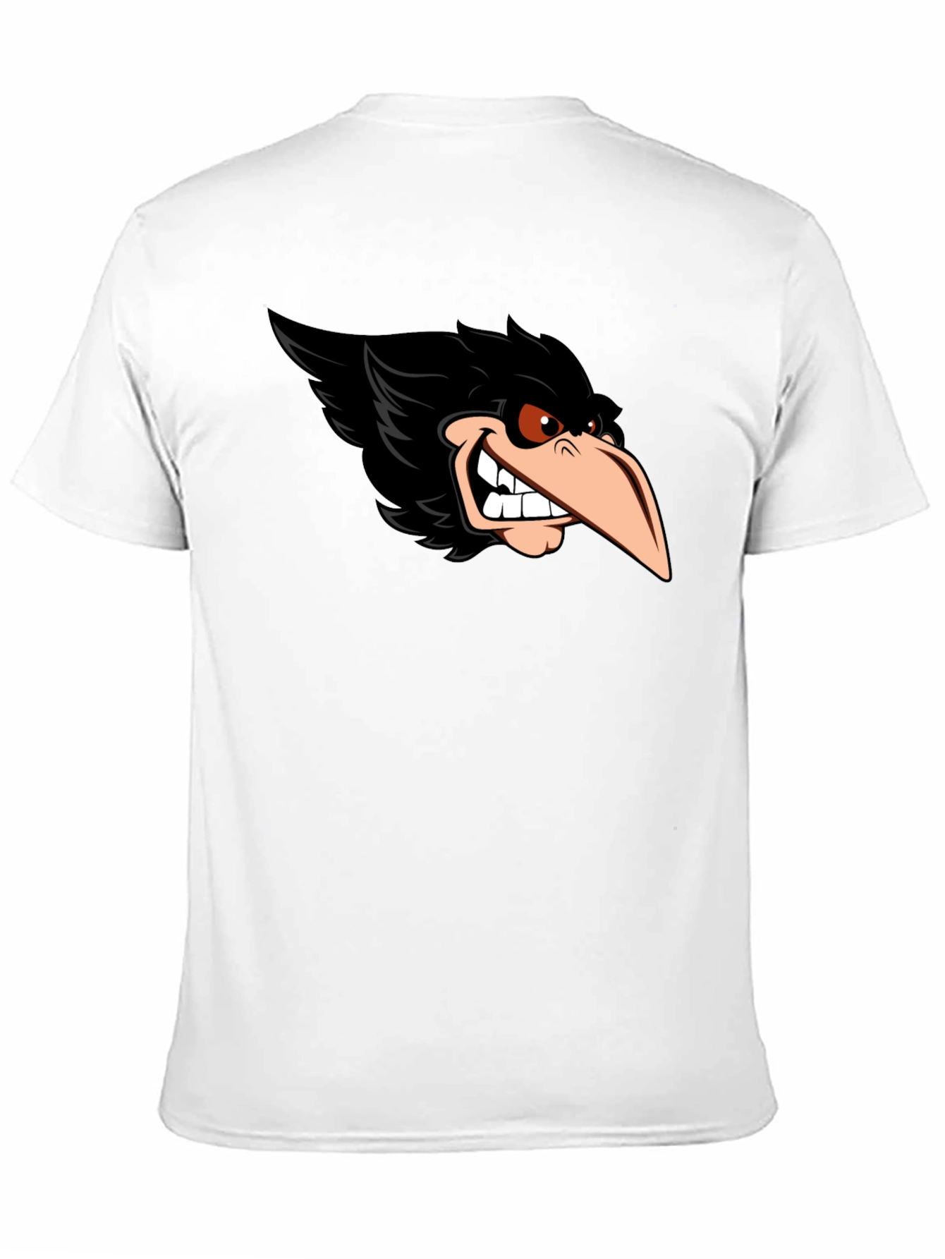 Raven Graphic Tee - Cool Cartoon Bird Design