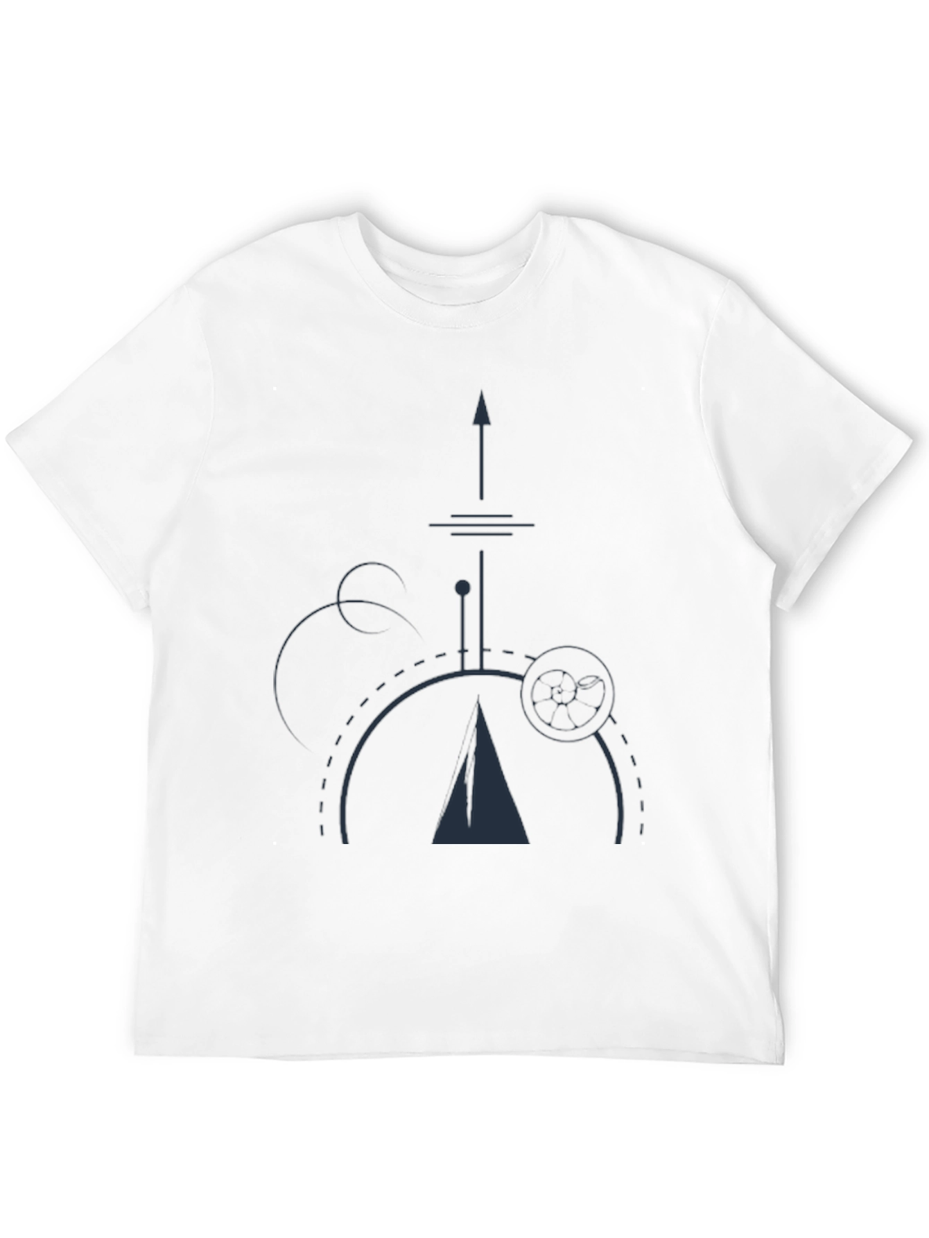 Geometric Design Black T-Shirt