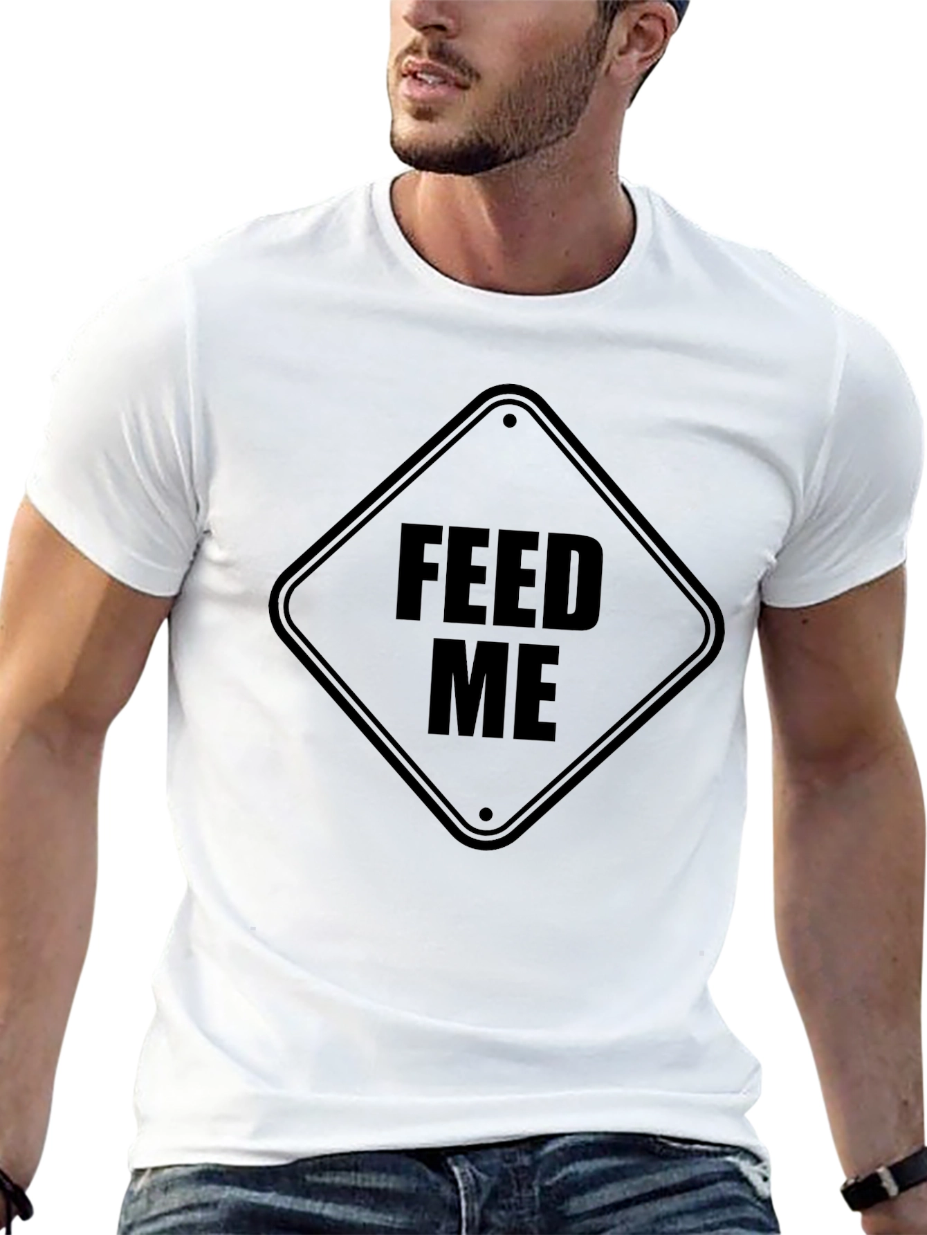 Feed Me Graphic T-Shirt - Black