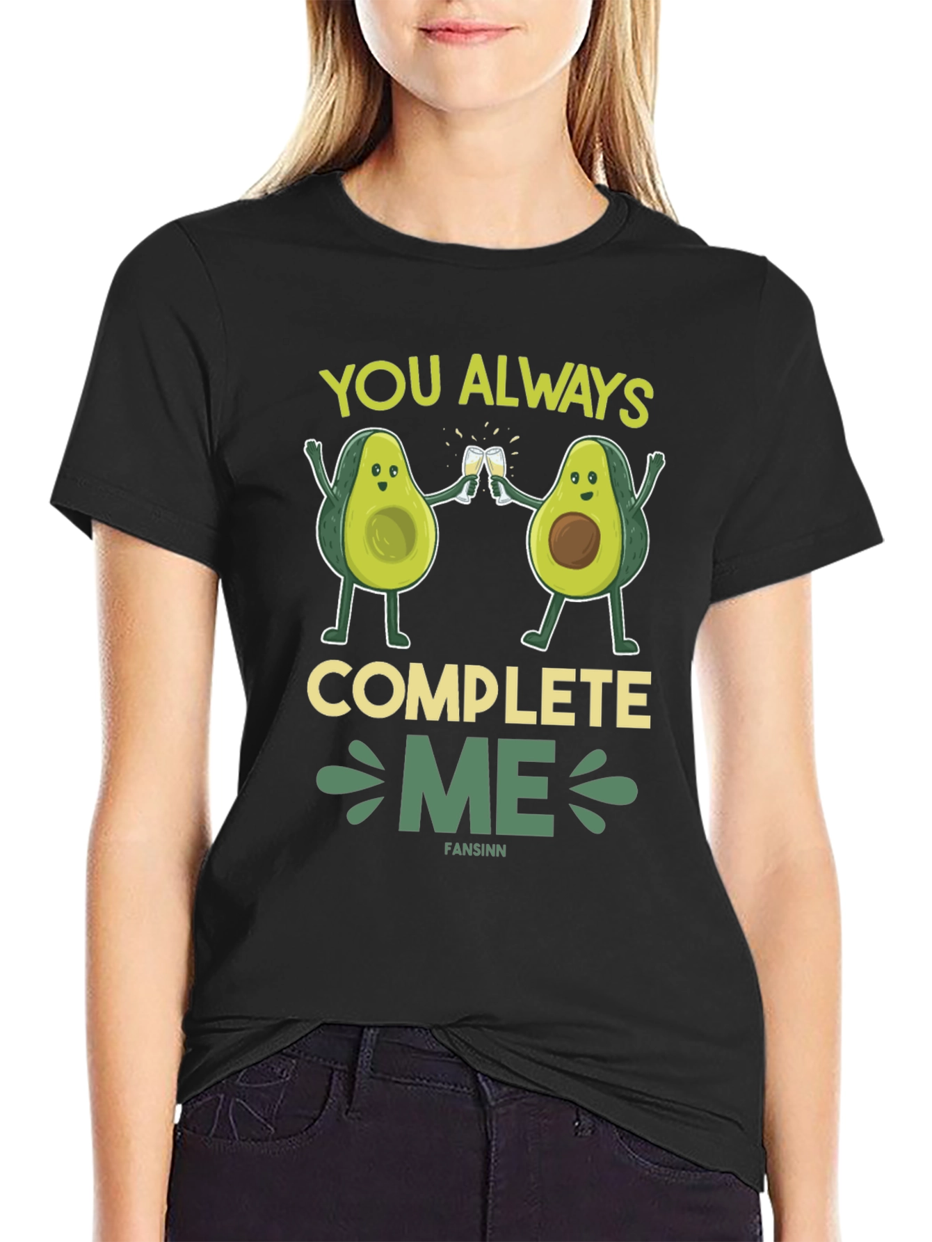Avocado Couple T-Shirt - You Always Complete Me