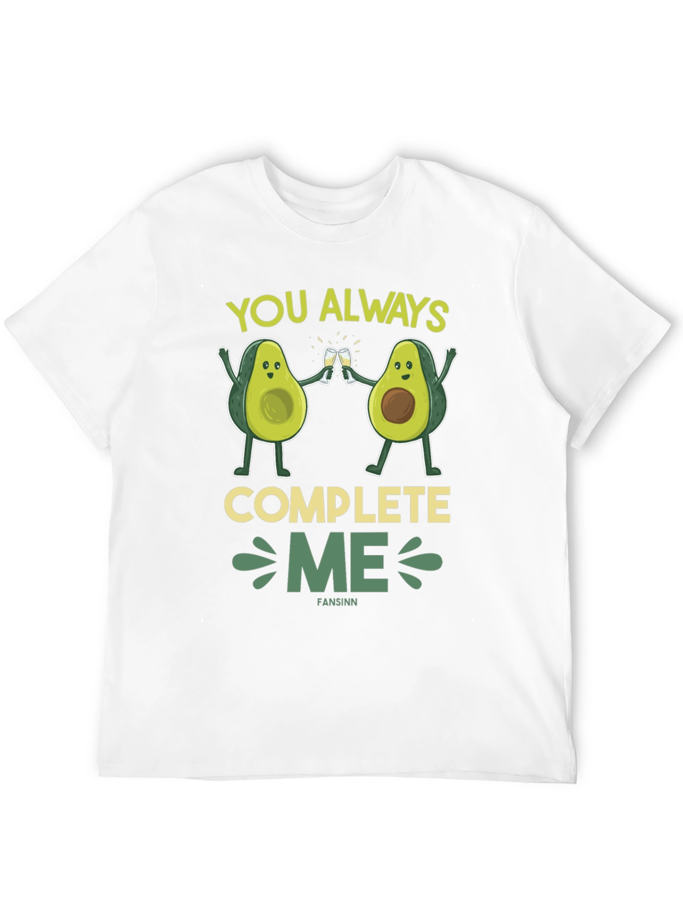 Avocado Couple T-Shirt - You Always Complete Me