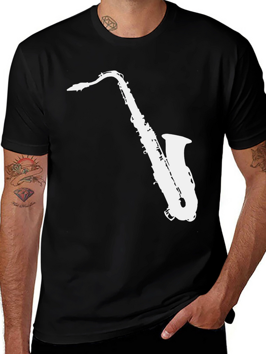 Saxophone Graphic Tee - Cool Music Lover T-Shirt