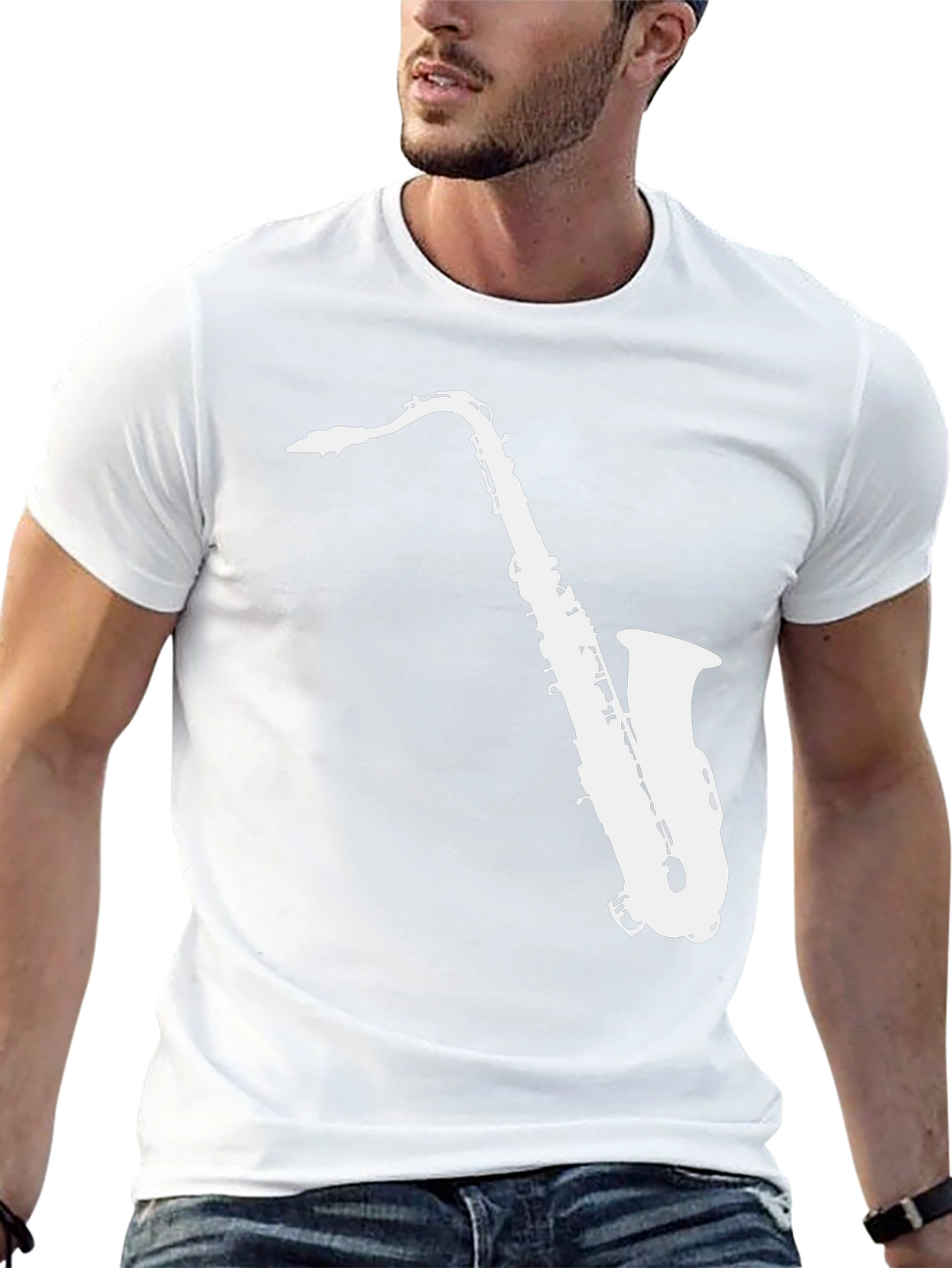 Saxophone Graphic Tee - Cool Music Lover T-Shirt