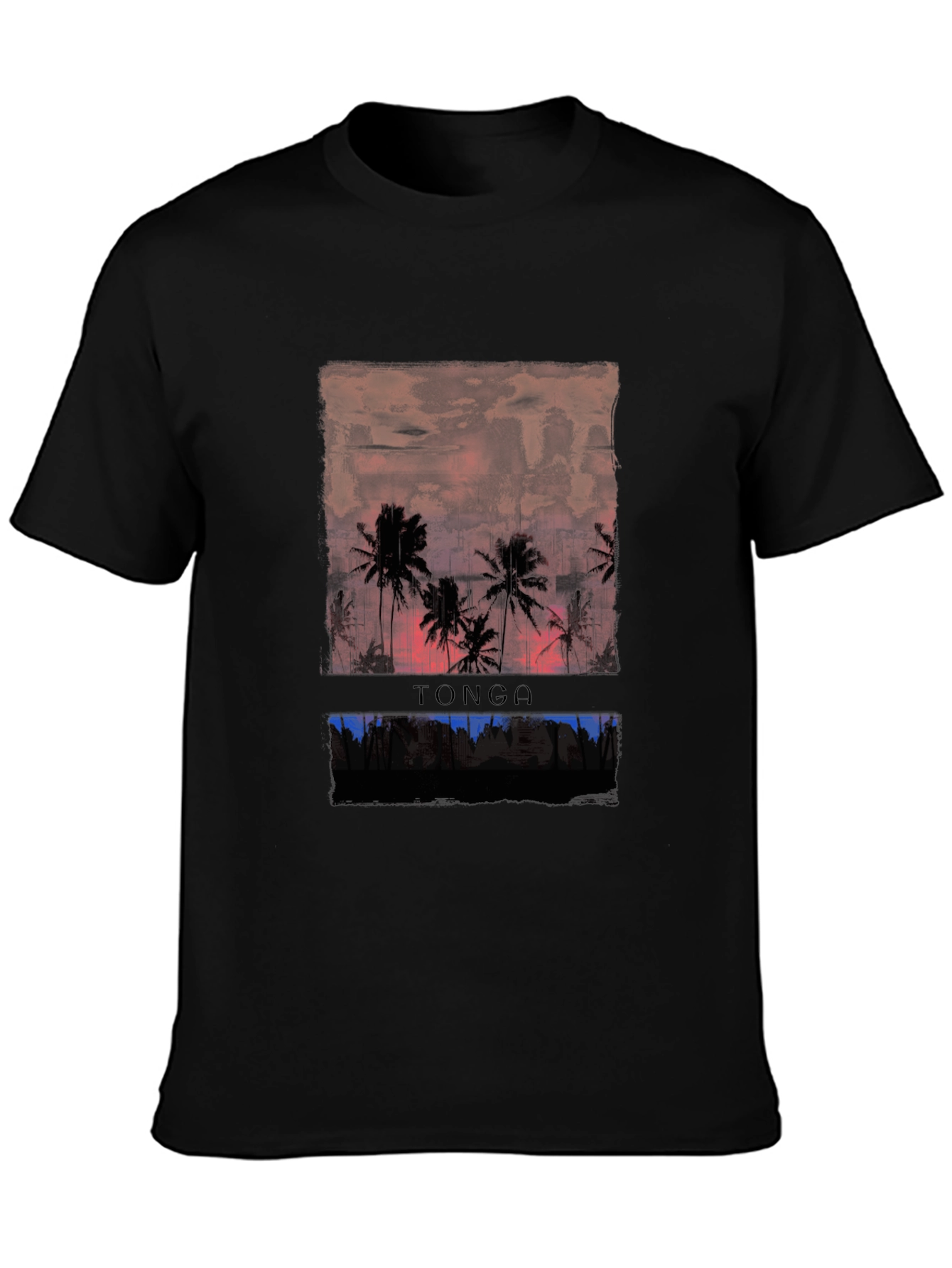 Tonga Sunset Graphic Tee - Island Life Shirt